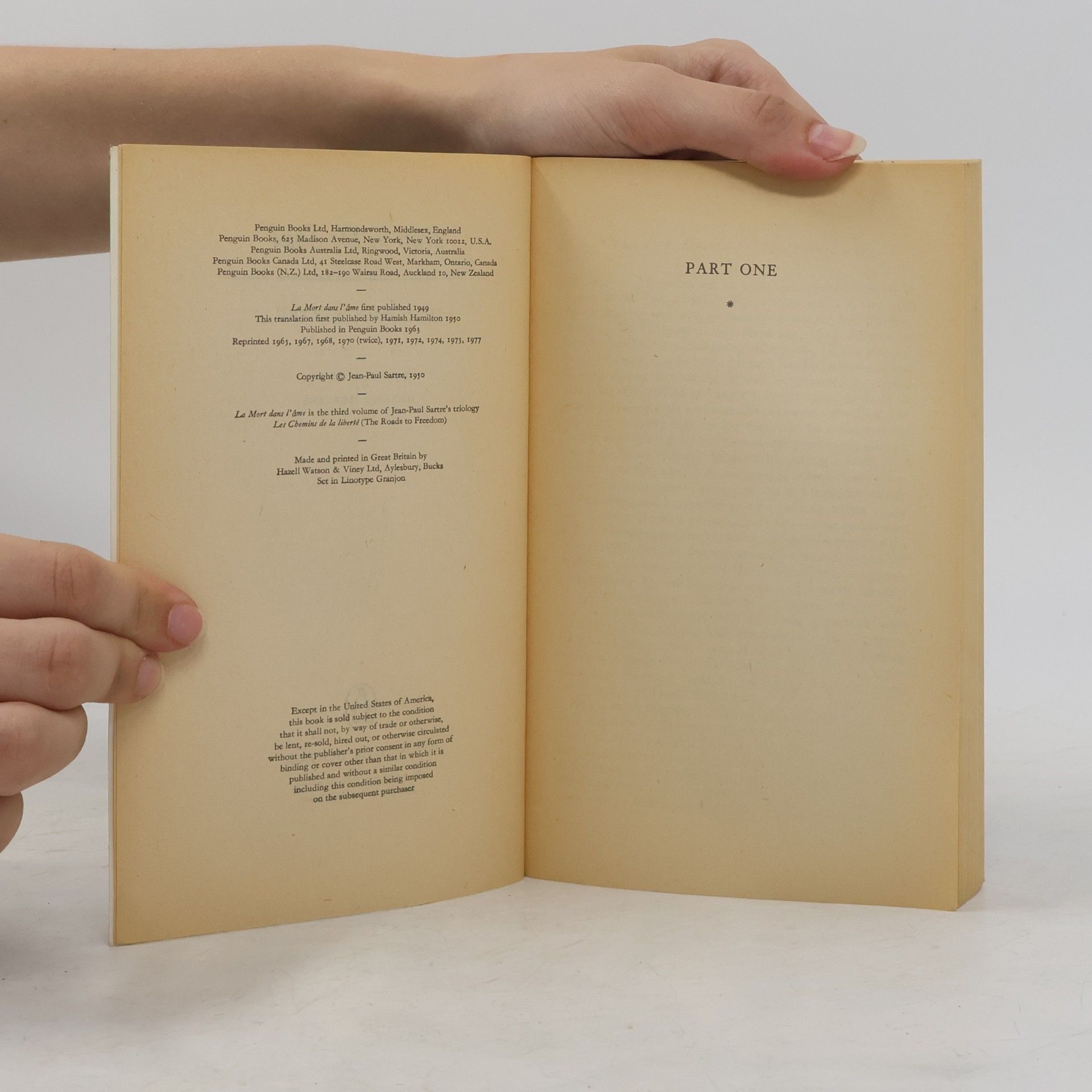 Jean-Paul Sartre Iron in the Soul