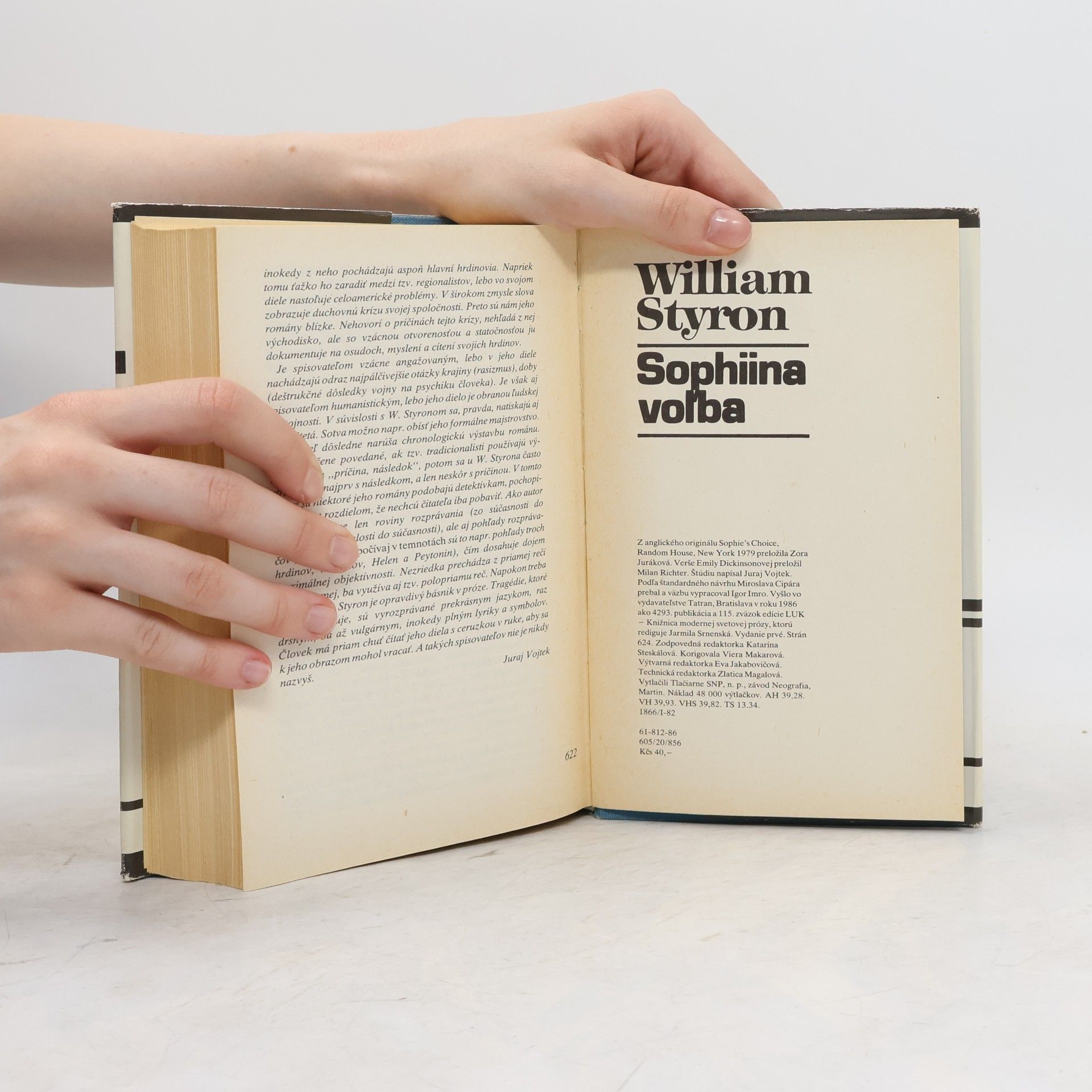 William Styron Sophiina voľba