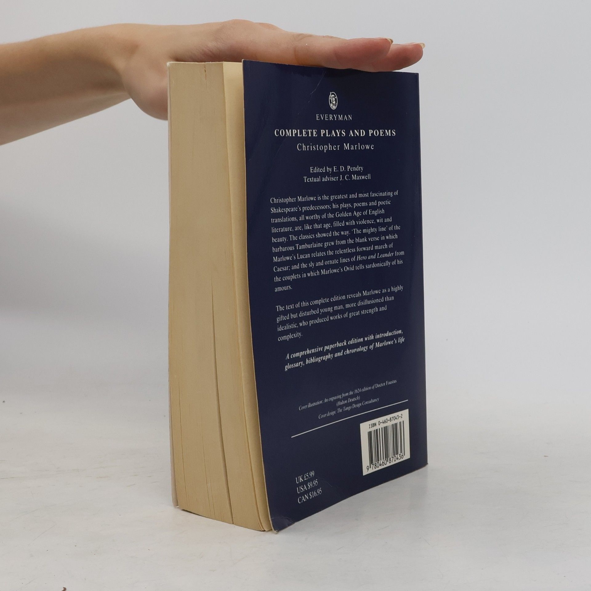 Christopher Marlowe Everyman: Complete Plays and Poems