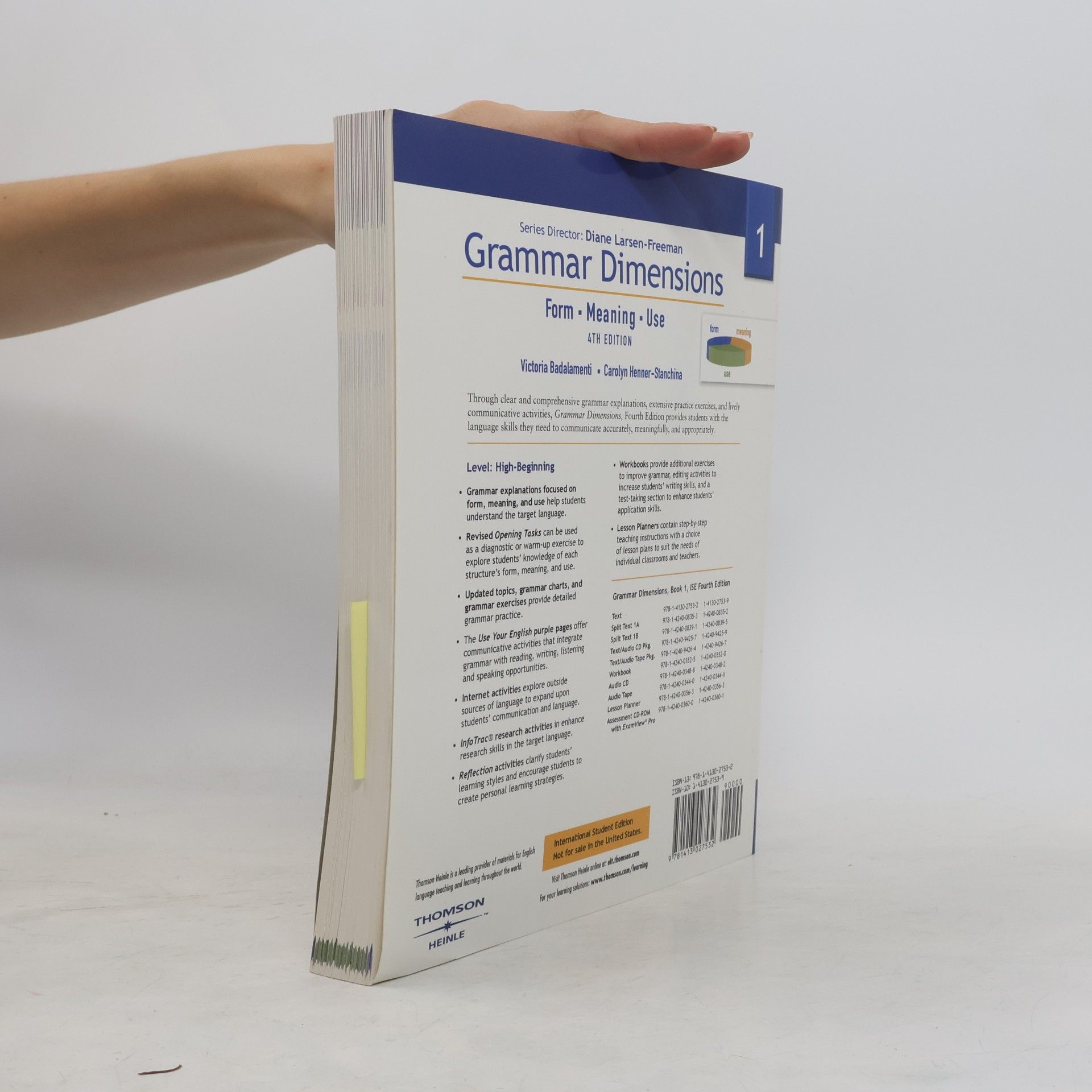 Victoria Badalamenti Grammar Dimensions 1. Form, Meaning, Use
