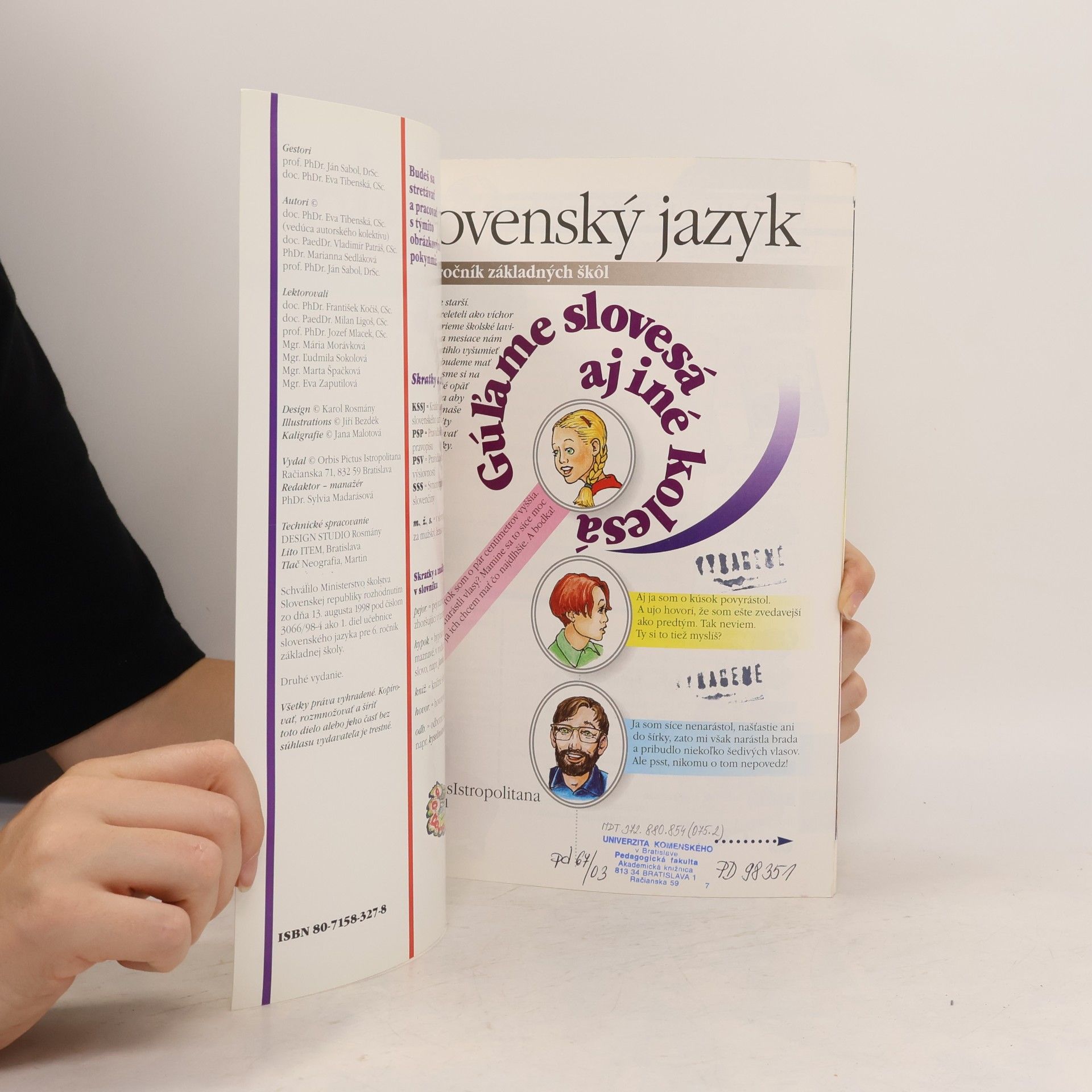 Eva Tibenská Slovenský jazyk pre 6. ročník základných škôl. Učebnica, 1. diel