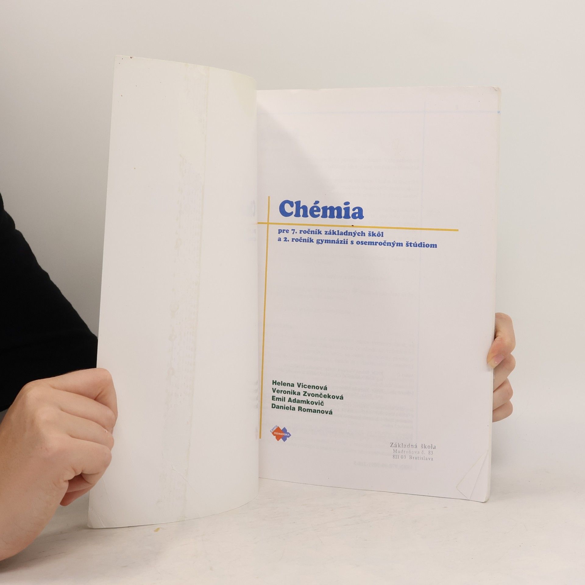 Collectif d'auteurs Chémia pre 7. ročník základných škol