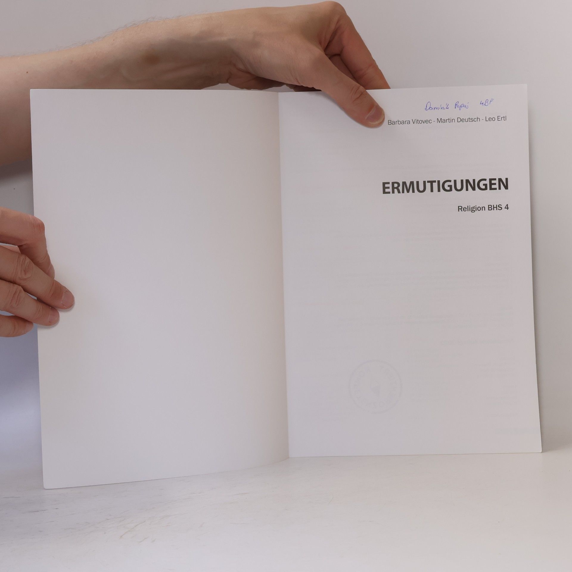 Collectif d'auteurs Ermutigungen Religion BHS 4