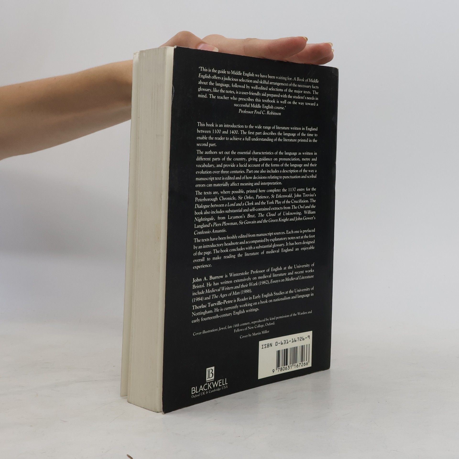 J. A. Burrow Book of Middle English