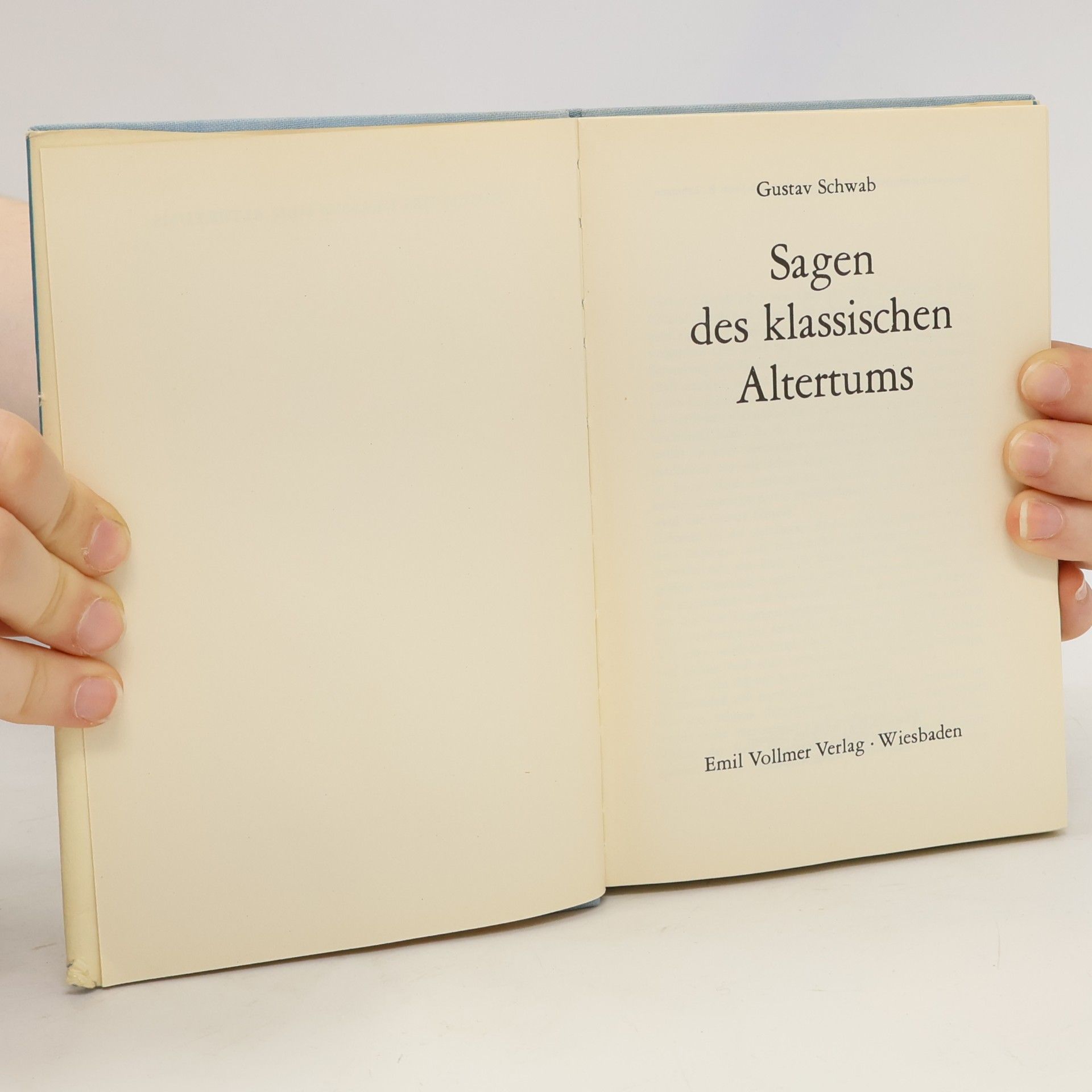 Gustav Schwab Sagen des klassischen Altertums