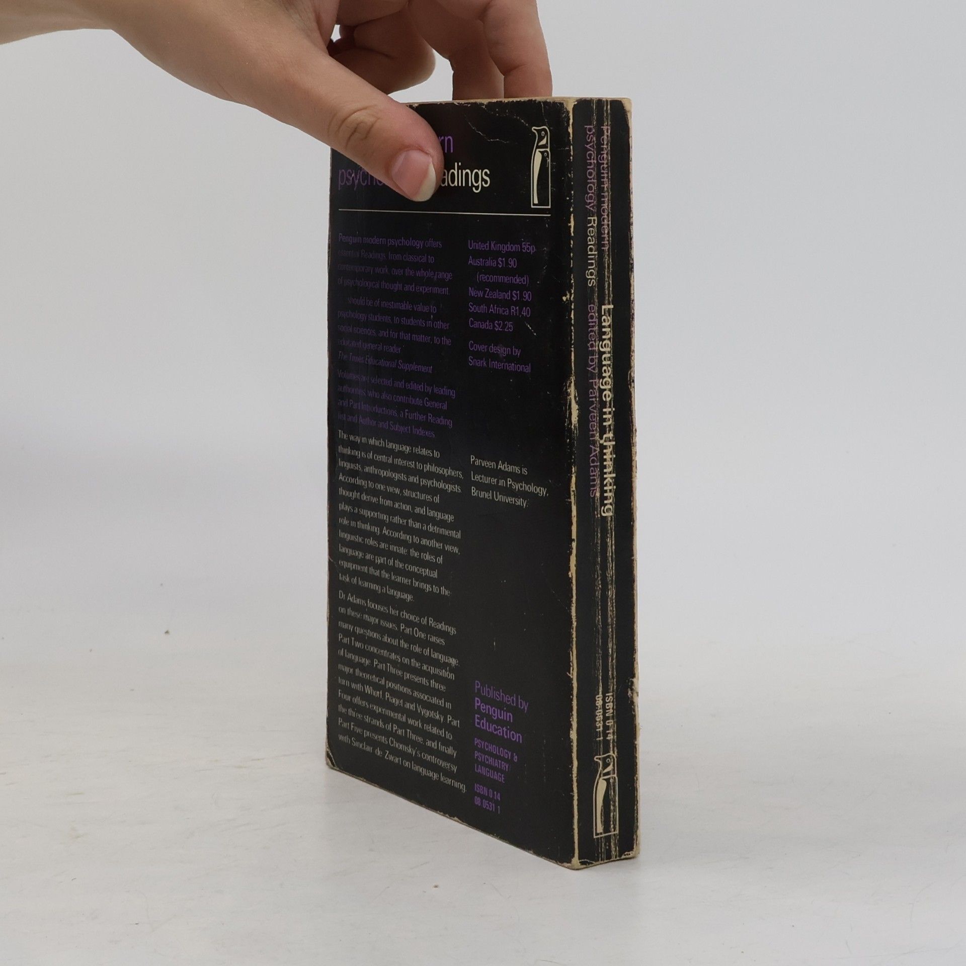 Parveen Adams Penguin Modern Psychology Readings: Language In Thinking