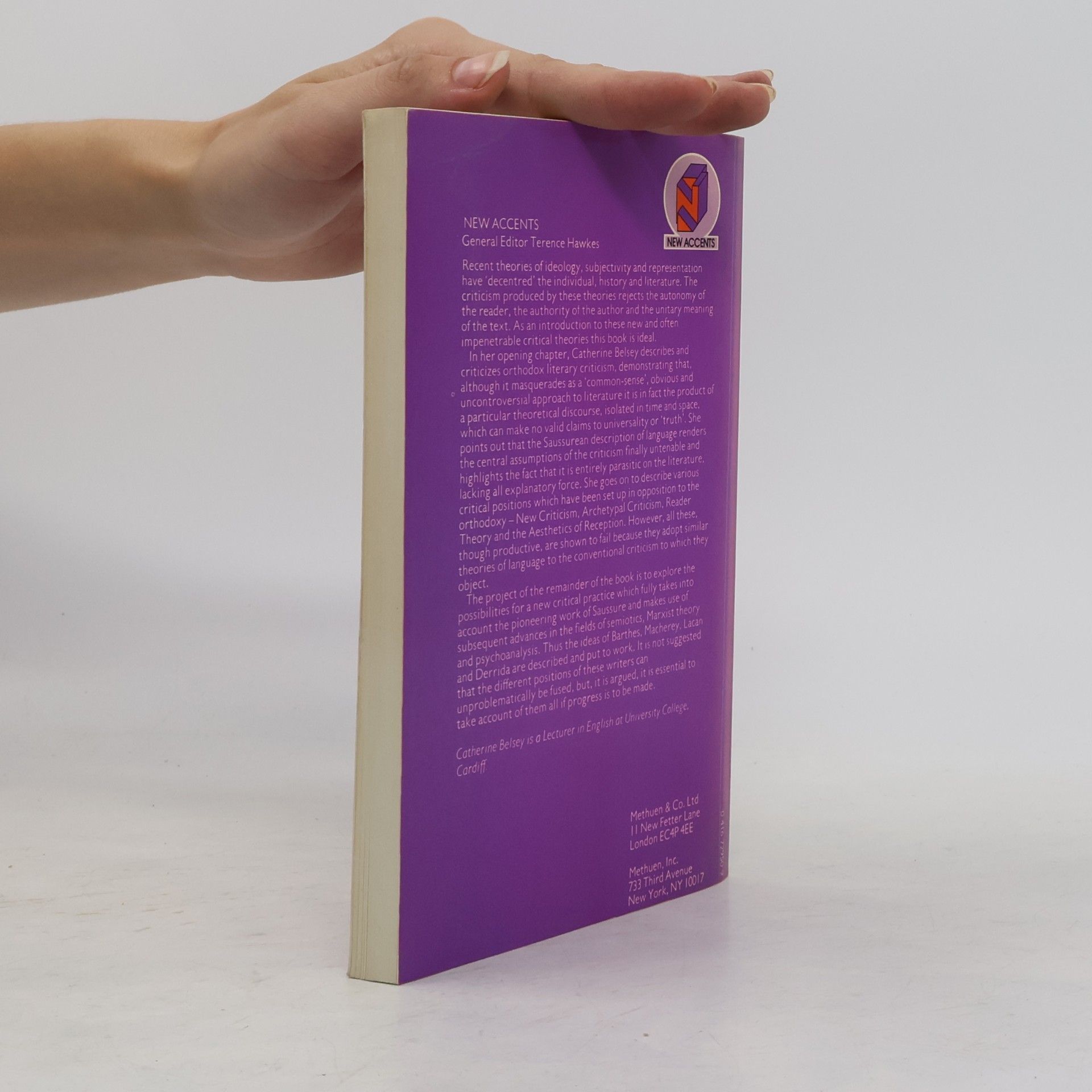 Catherine Belsey New Accents: Critical Practice