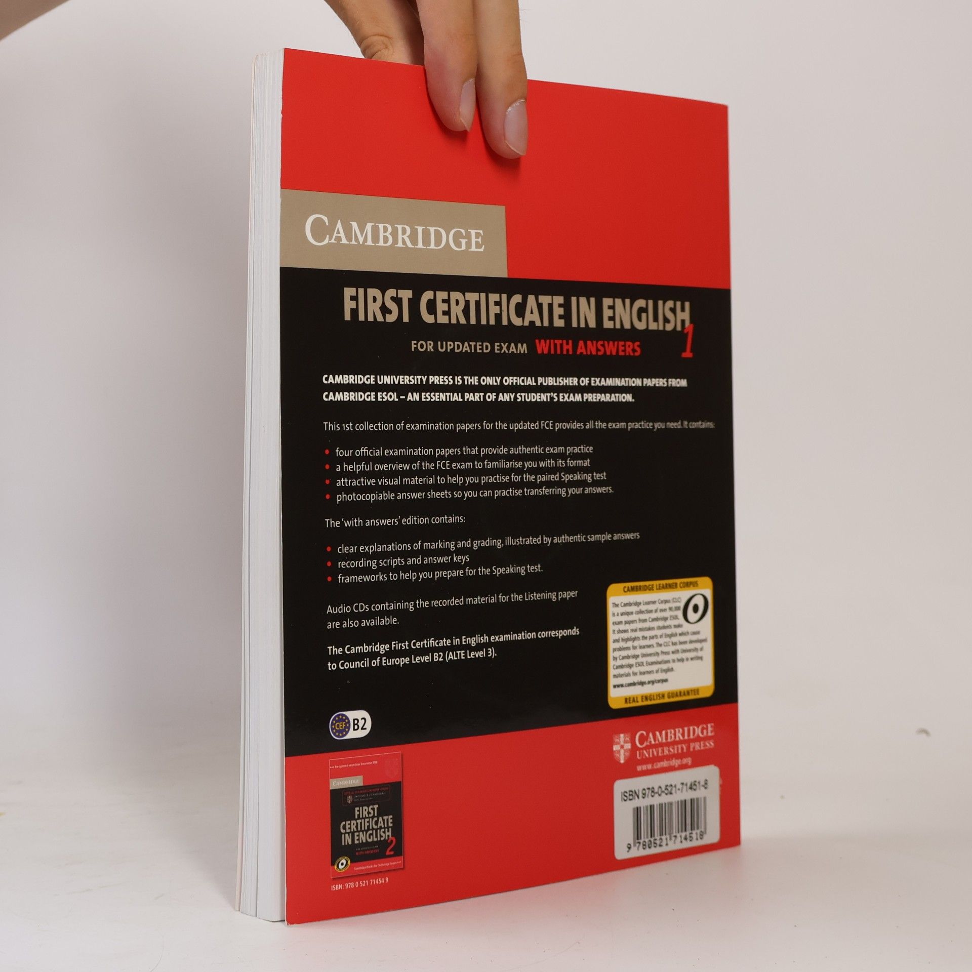 University of Cambridge. ESOL Examinations FCE Practice Tests - 1: Cambridge First Certificate in English 1 for Updated Exam Self-Study Pack