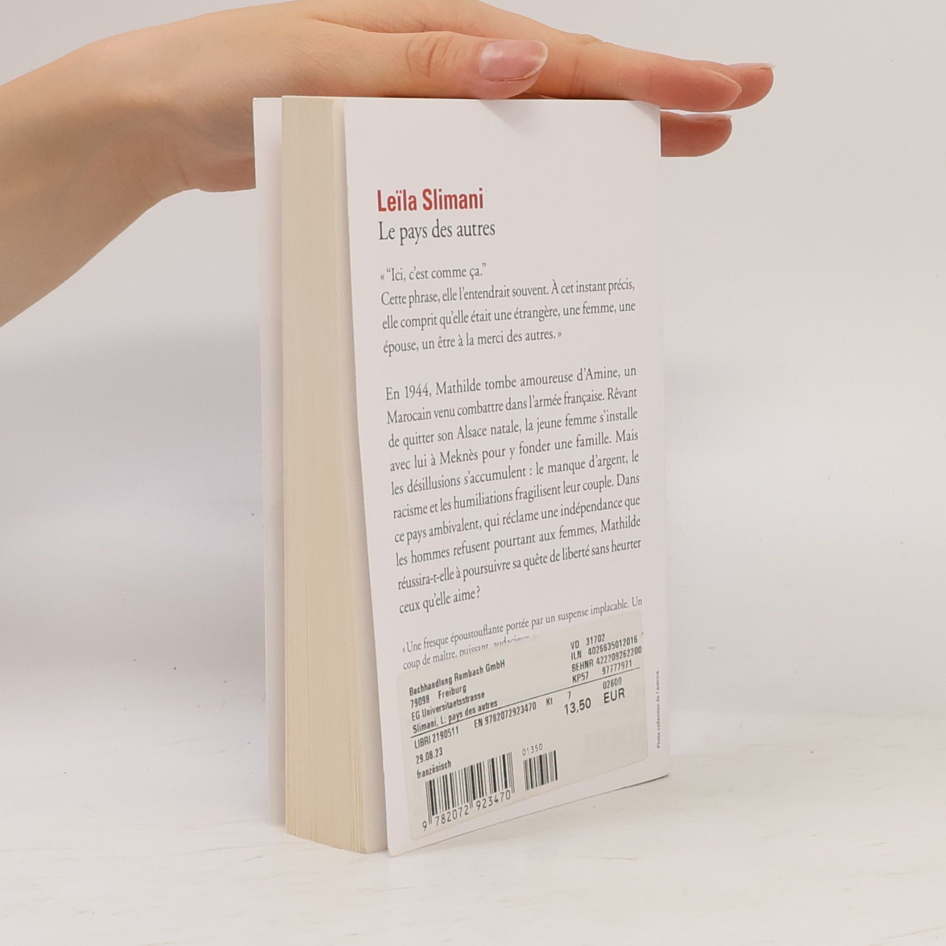 Leila Slimaniová Le pays des autres