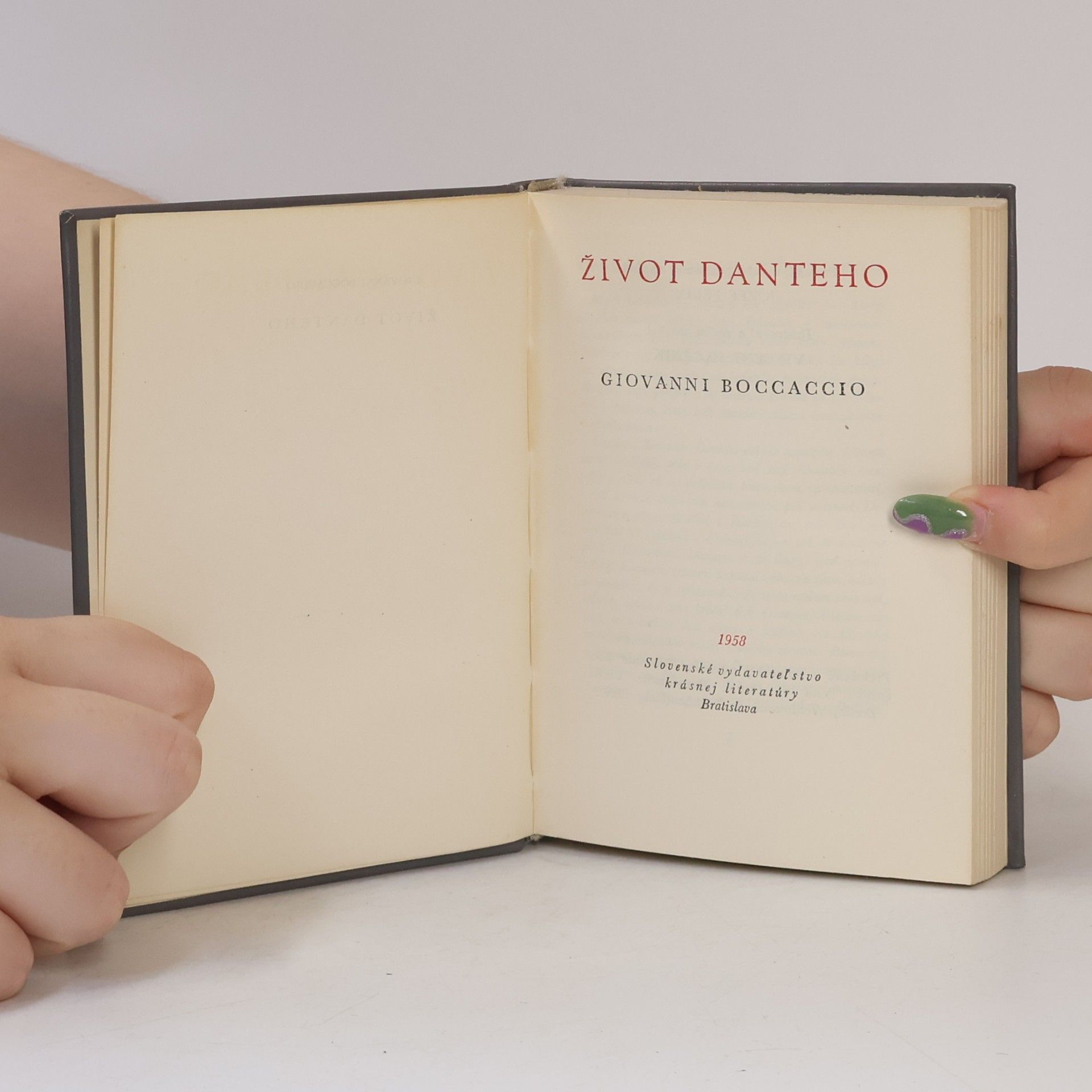 Giovanni Boccaccio Život Danteho