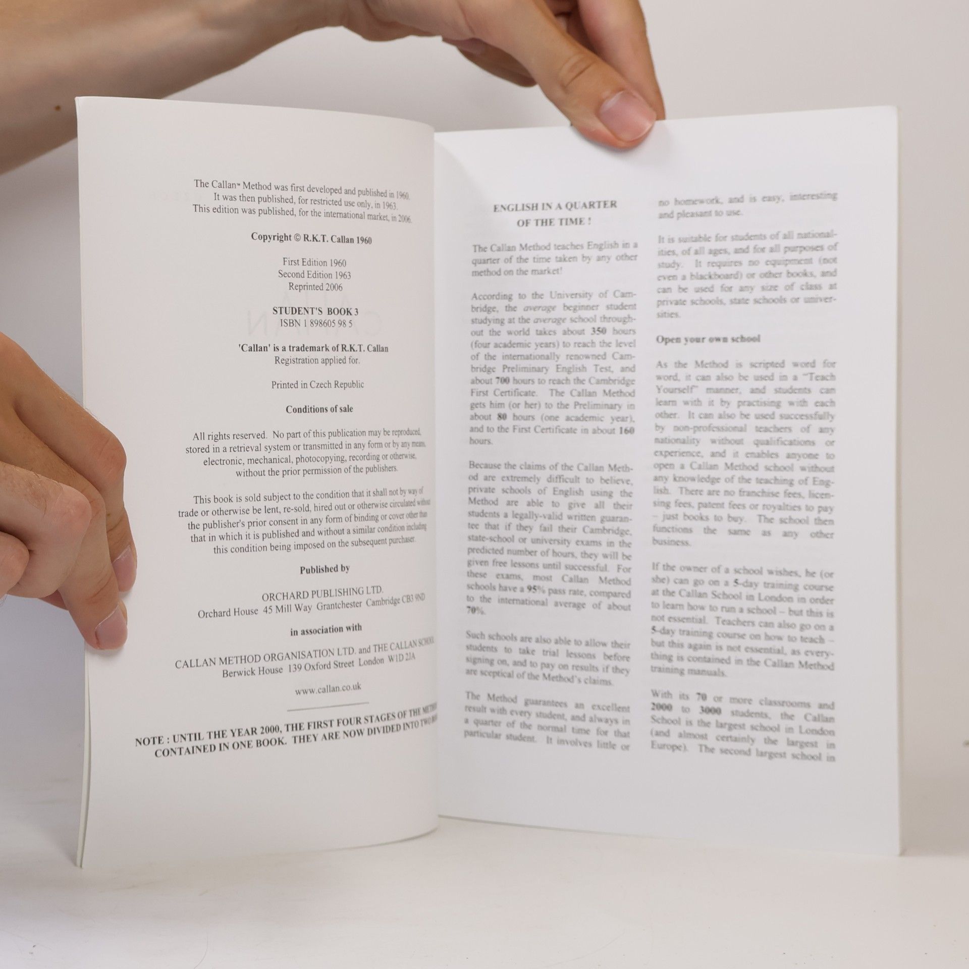 Robin Callan Callan Method Student's Book 3