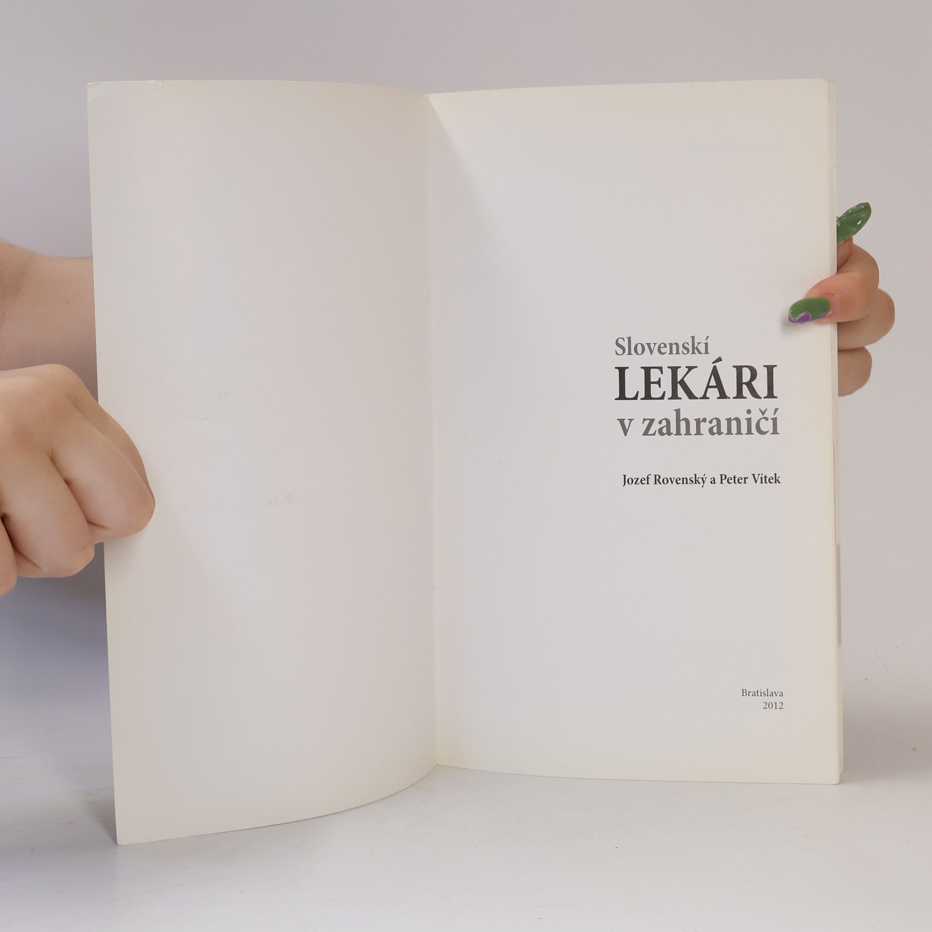 Jozef Rovenský Slovenskí lekári v zahraničí