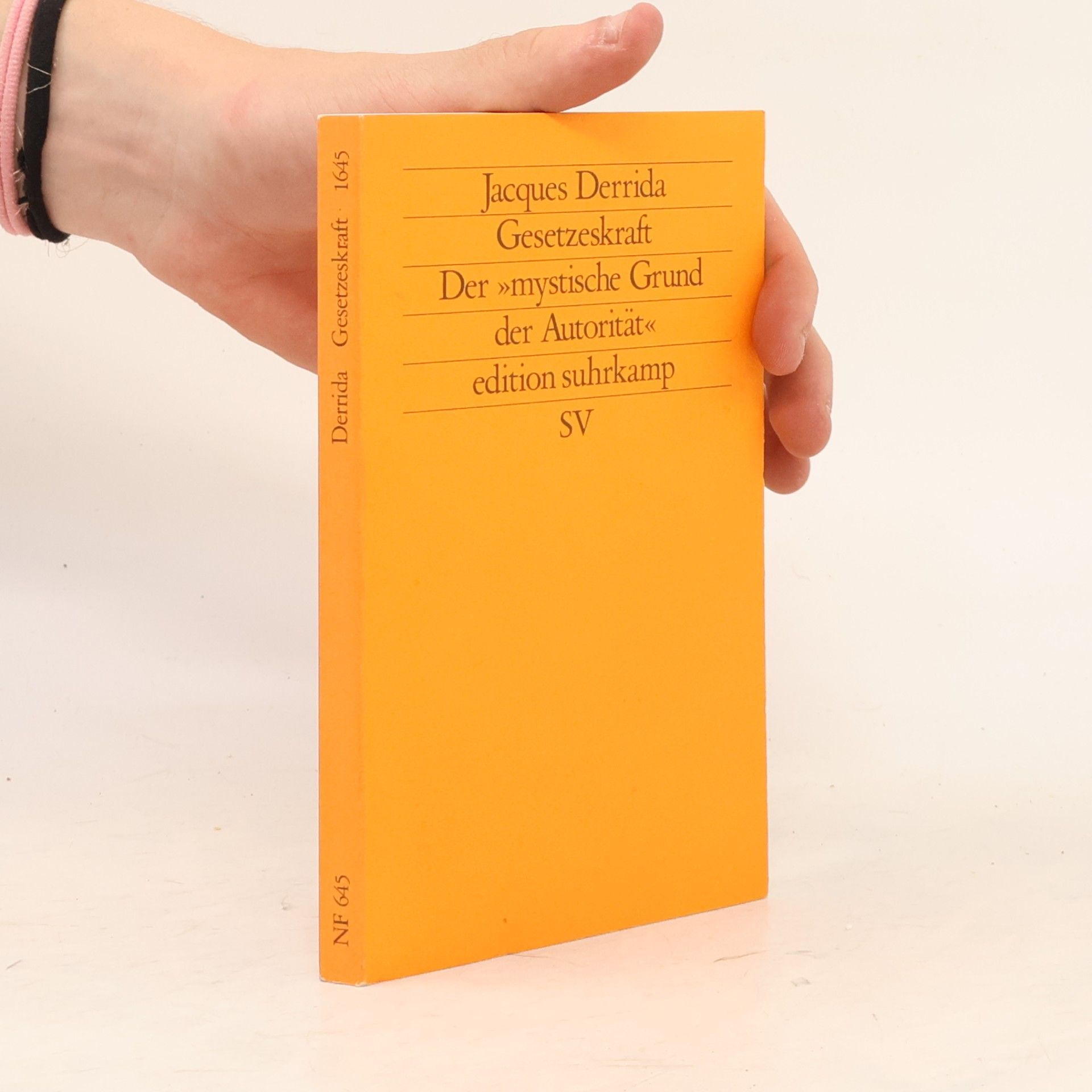 Jacques Derrida Gesetzeskraft
