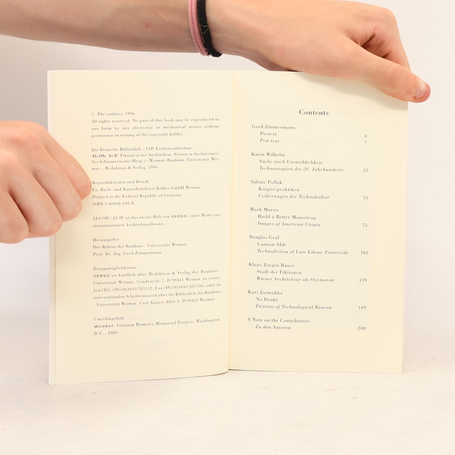 Gerd Zimmermann Als ob: Fiktion in der Architektur. As if: Fiction in Architecture