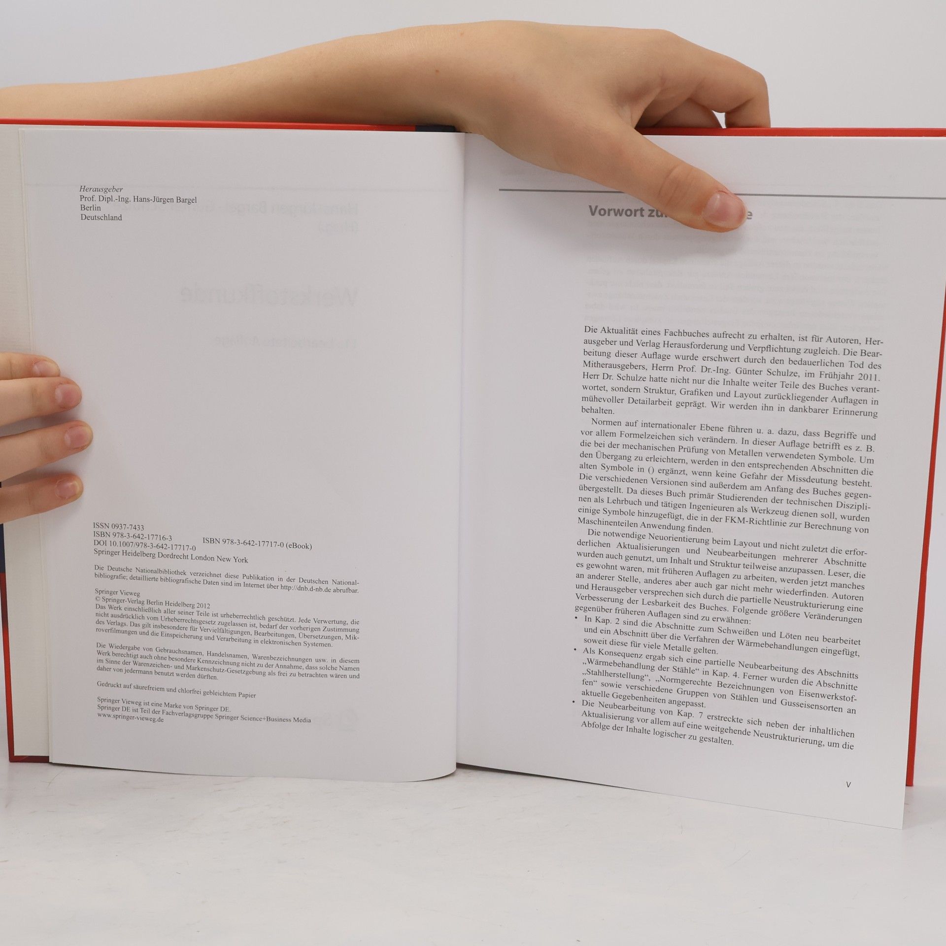 Hans-Jürgen Bargel Springer-Lehrbuch - 11: Werkstoffkunde: bearbeitete Auflage - Jetzt mit Aufgaben und Lösungen