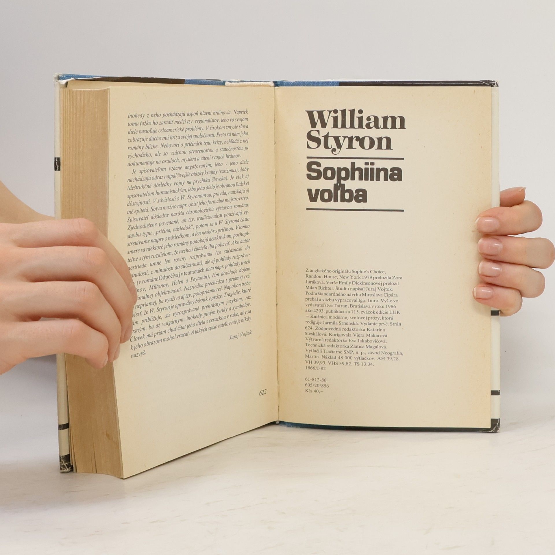William Styron Sophiina voľba