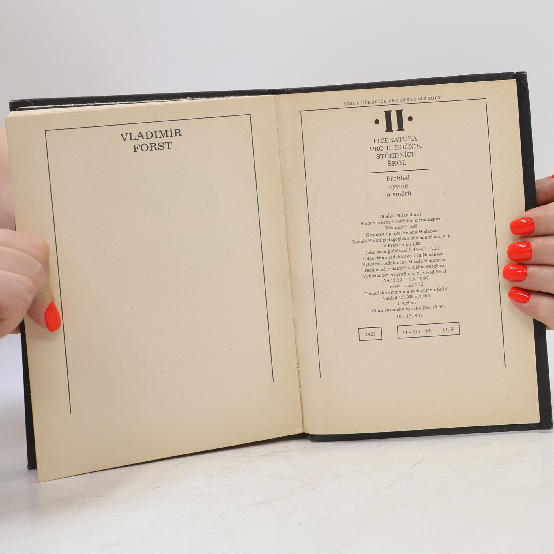 Bohuslav Hoffmann Literatura pro II. ročník středních škol