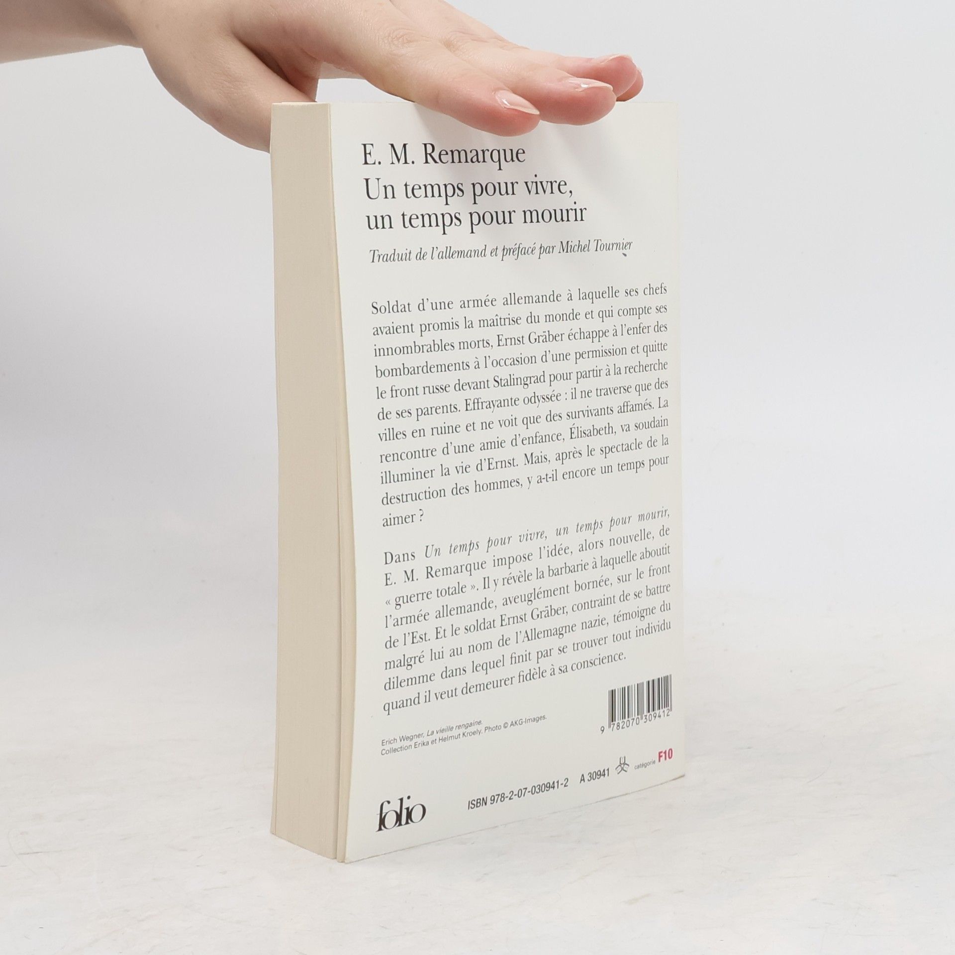 Erich Maria Remarque Un temps pour vivre, un temps pour mourir