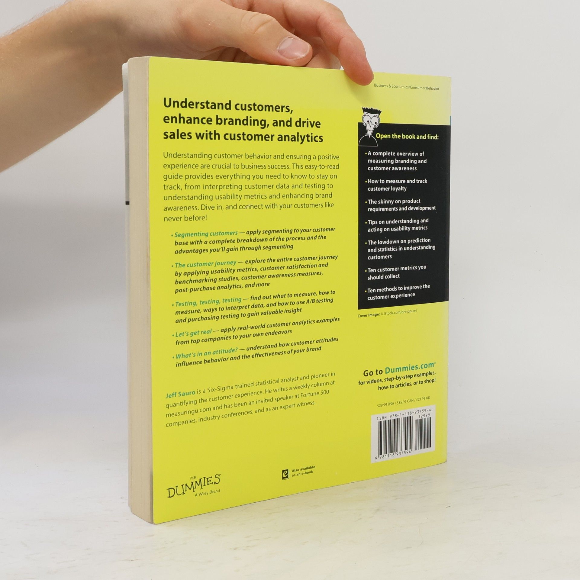 Jeff Sauro Customer Analytics For Dummies