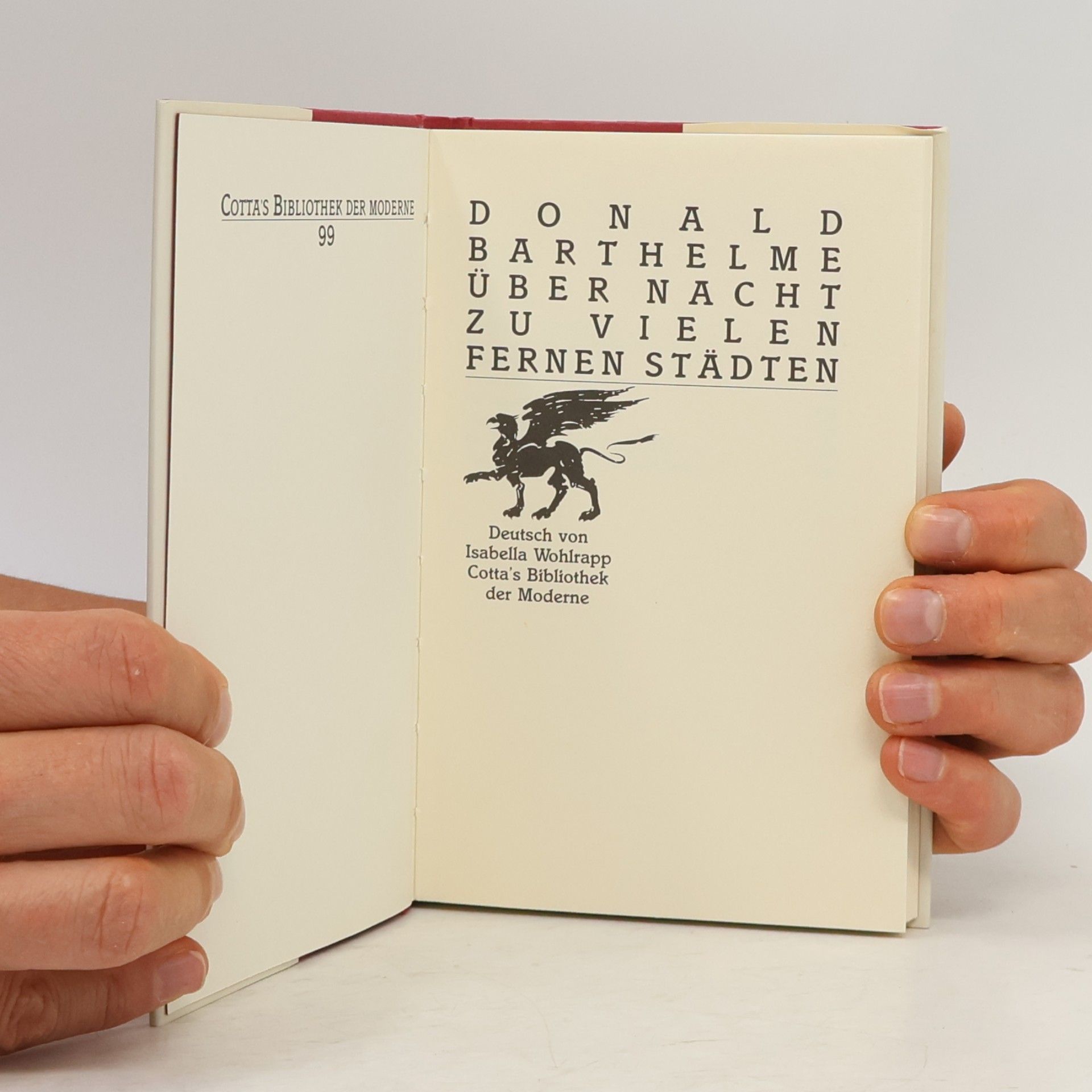 Donald Barthelme Über Nacht zu vielen fernen Städten