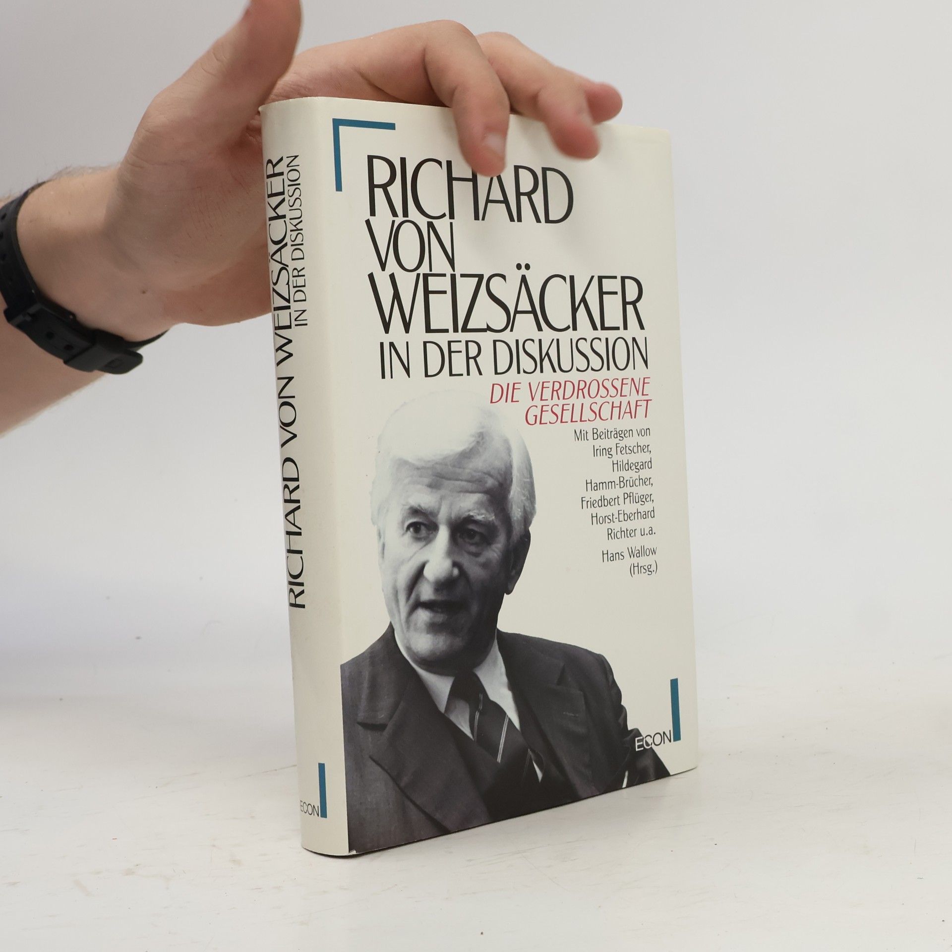Hans Wallow Richard von Weizsäcker in der Diskussion