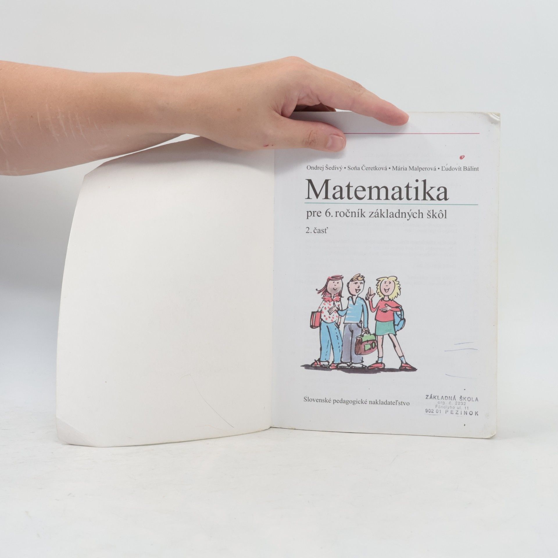 Ondrej Šedivý Matematika pre 6. ročník základných škôl
