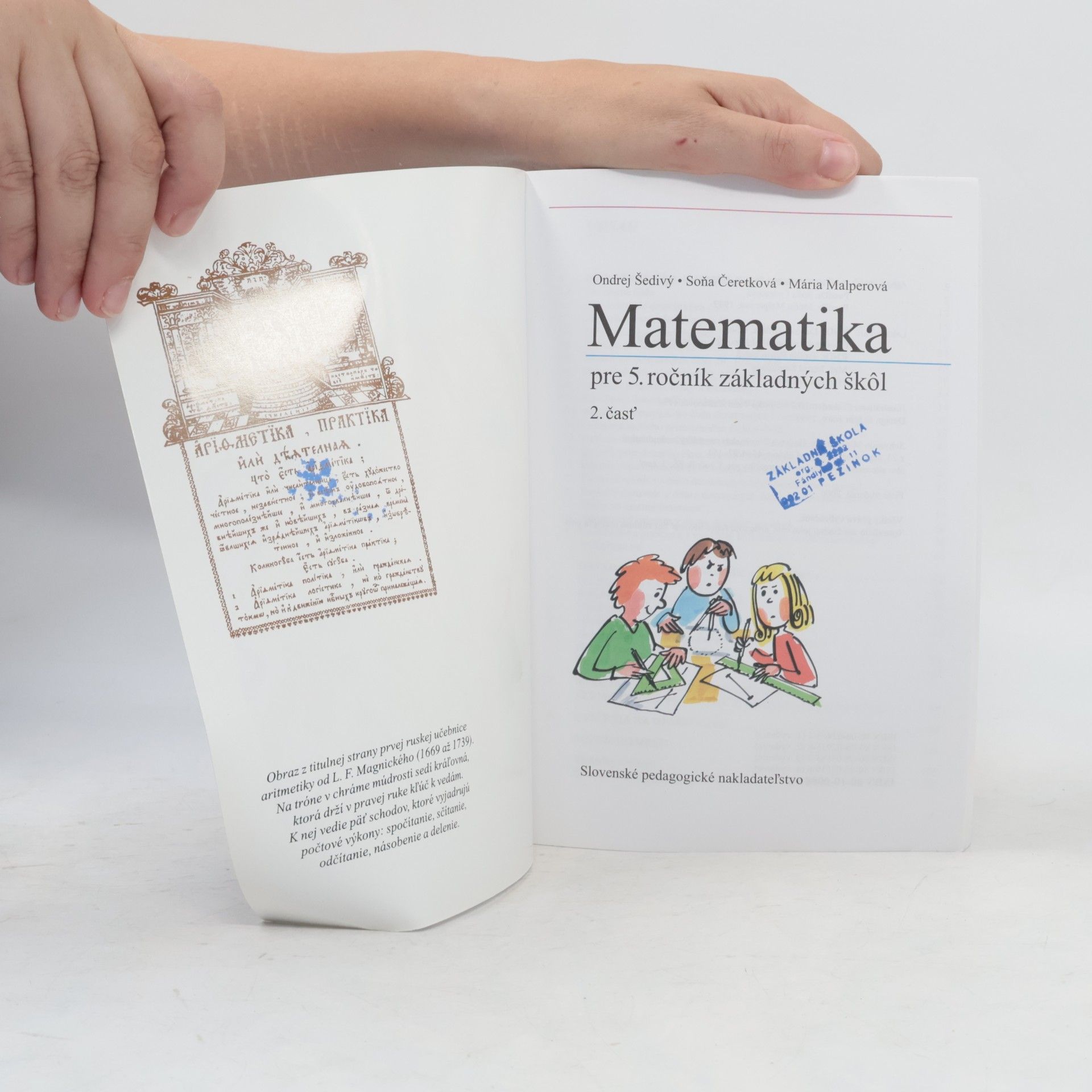 Ondrej Šedivý Matematika pre 5. ročník základných škôl
