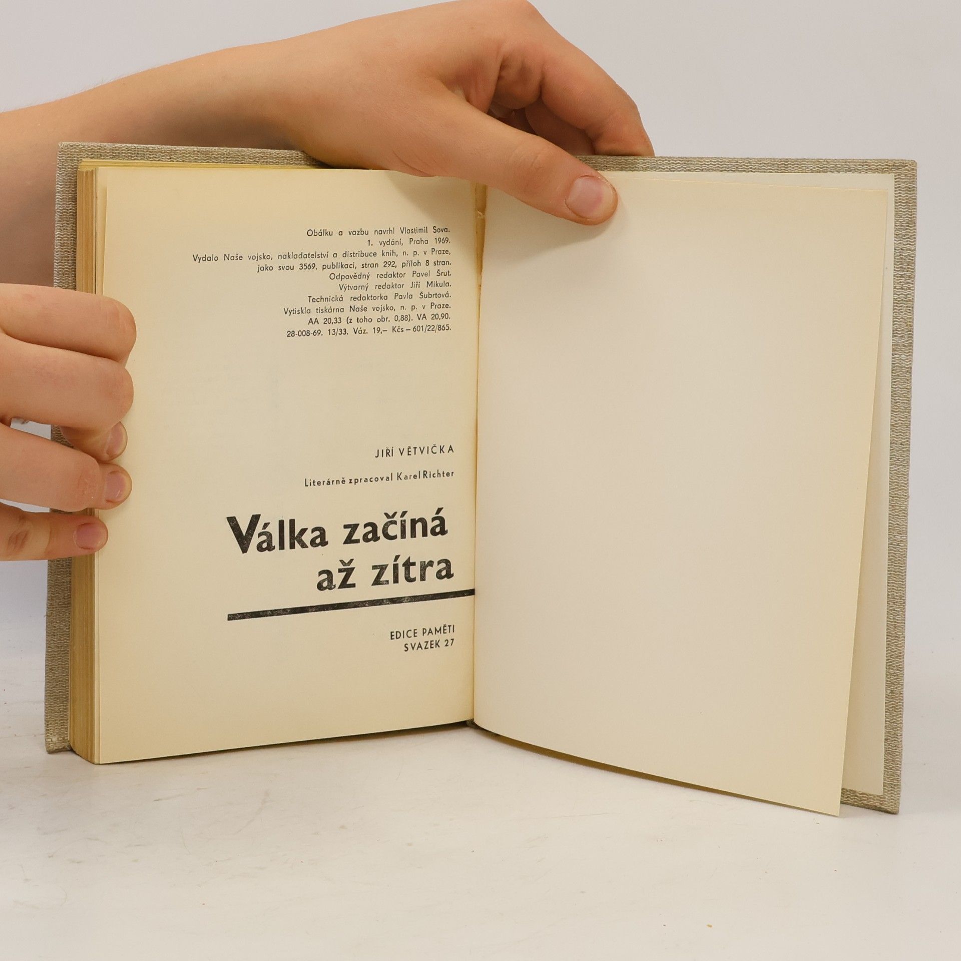 Jiří Větvička Válka začíná až zítra