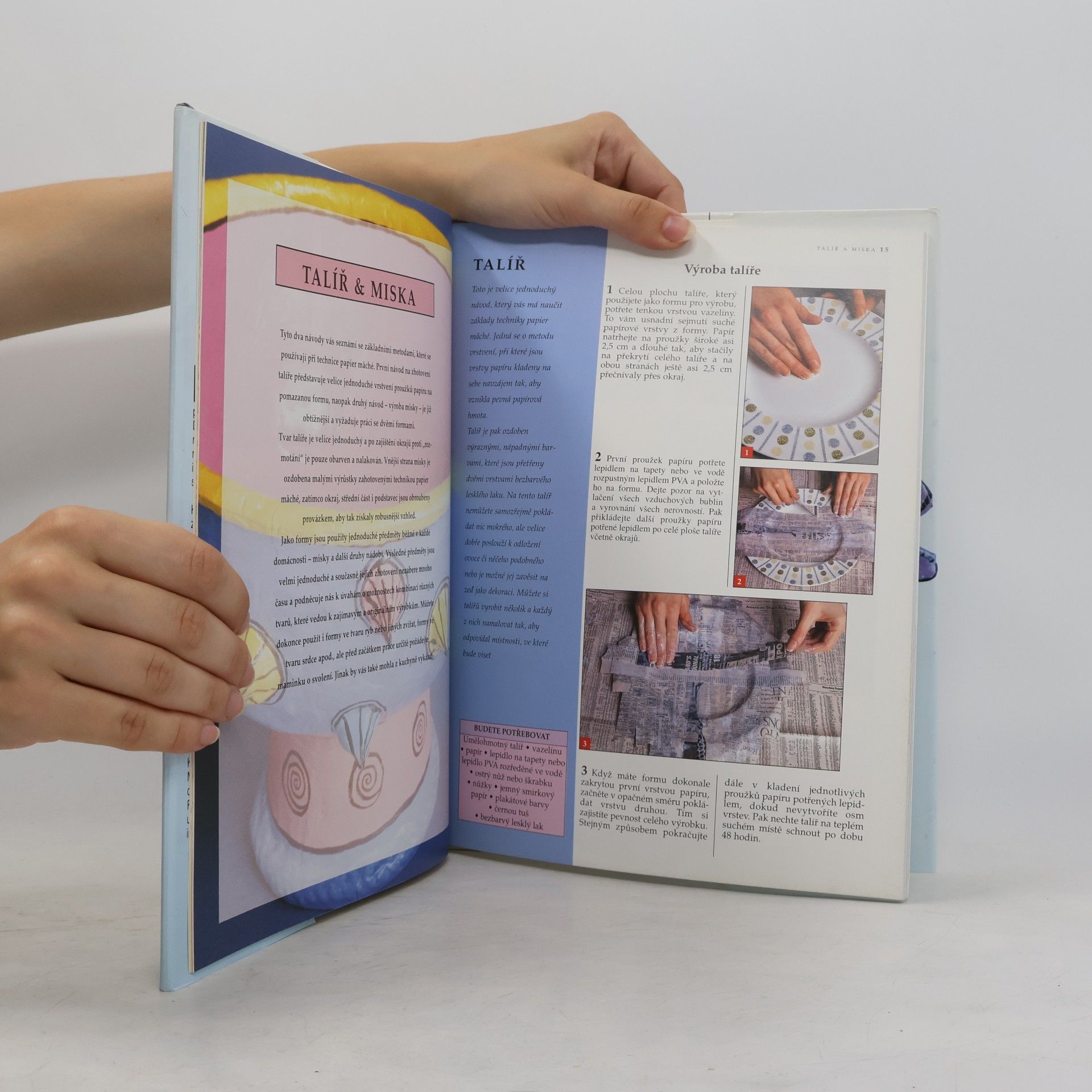 Marion Elliott Výtvarné hříčky s papírem. Papier Maché : Kniha návodů a postupů