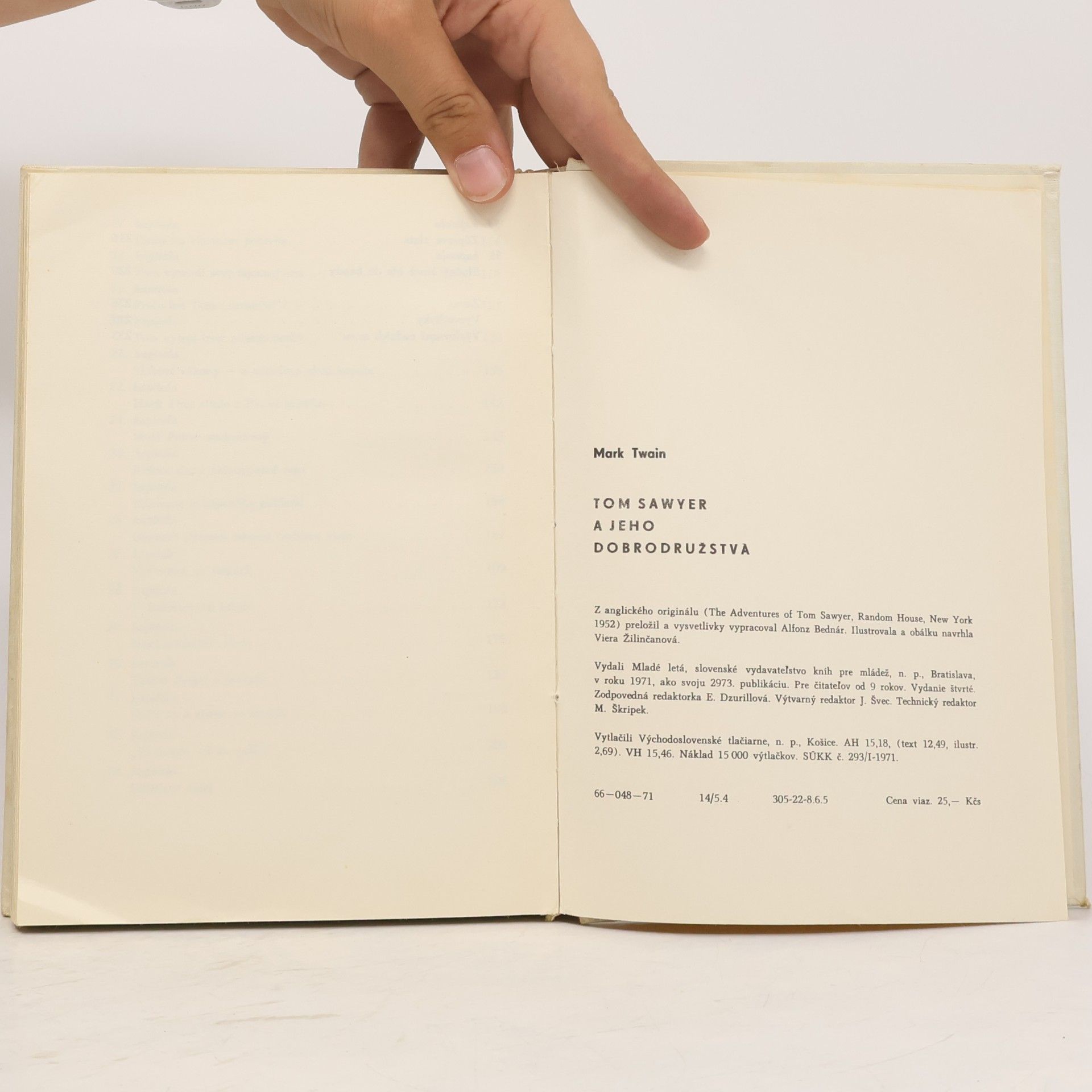 Mark Twain Tom Sawyer a jeho dobrodružstvá