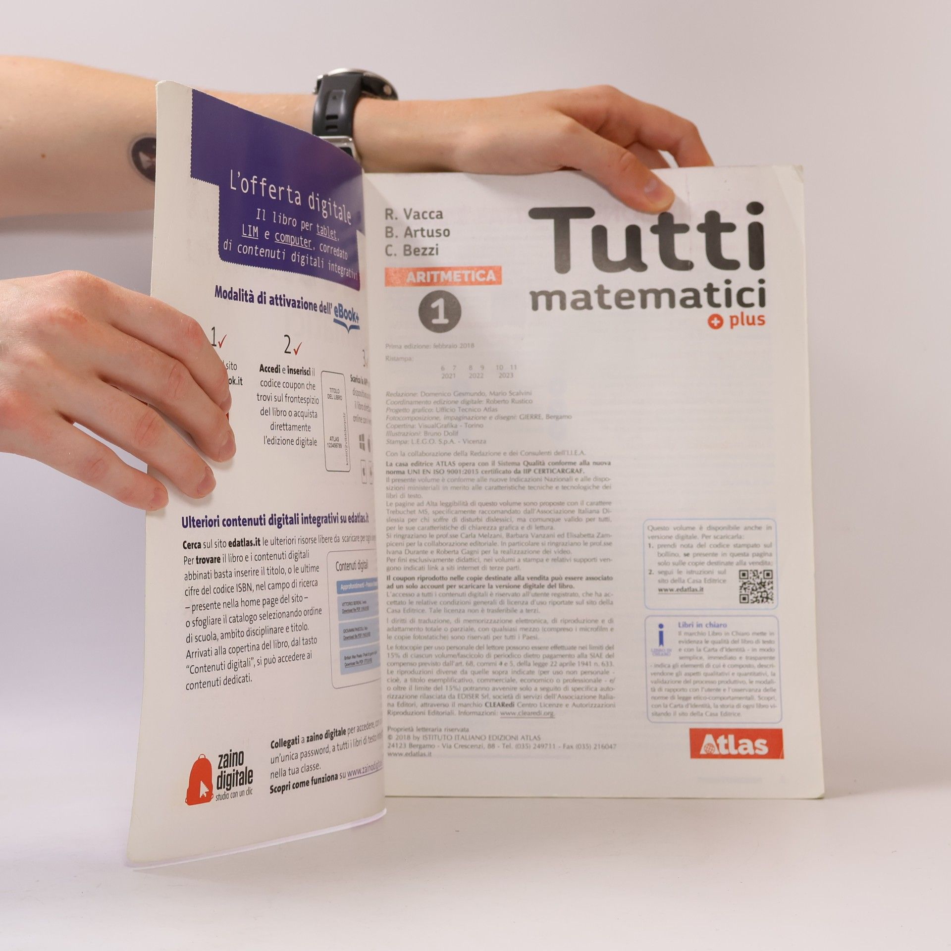 Roberto Vacca Tutti matematici plus. Aritmetica 1