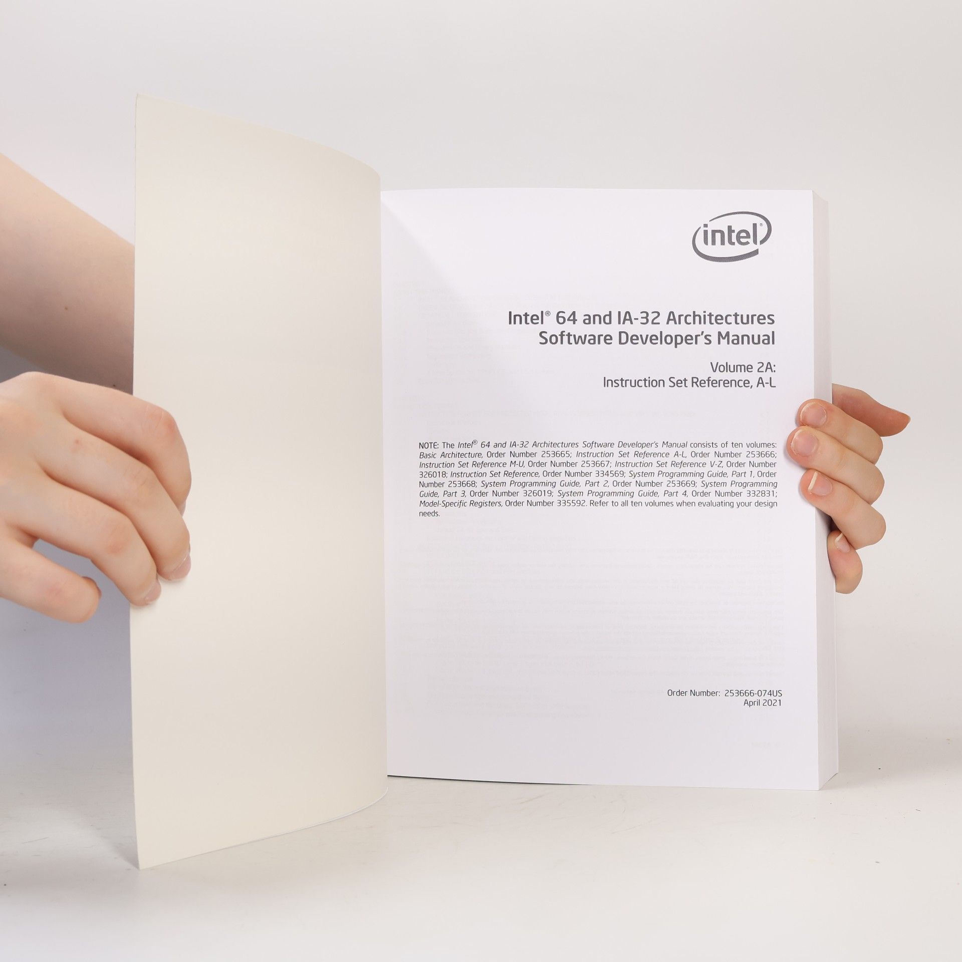 Autorenkollektiv Intel 64 and IA-32. Architectures Software. Developer's Manual, Volume 2A.
