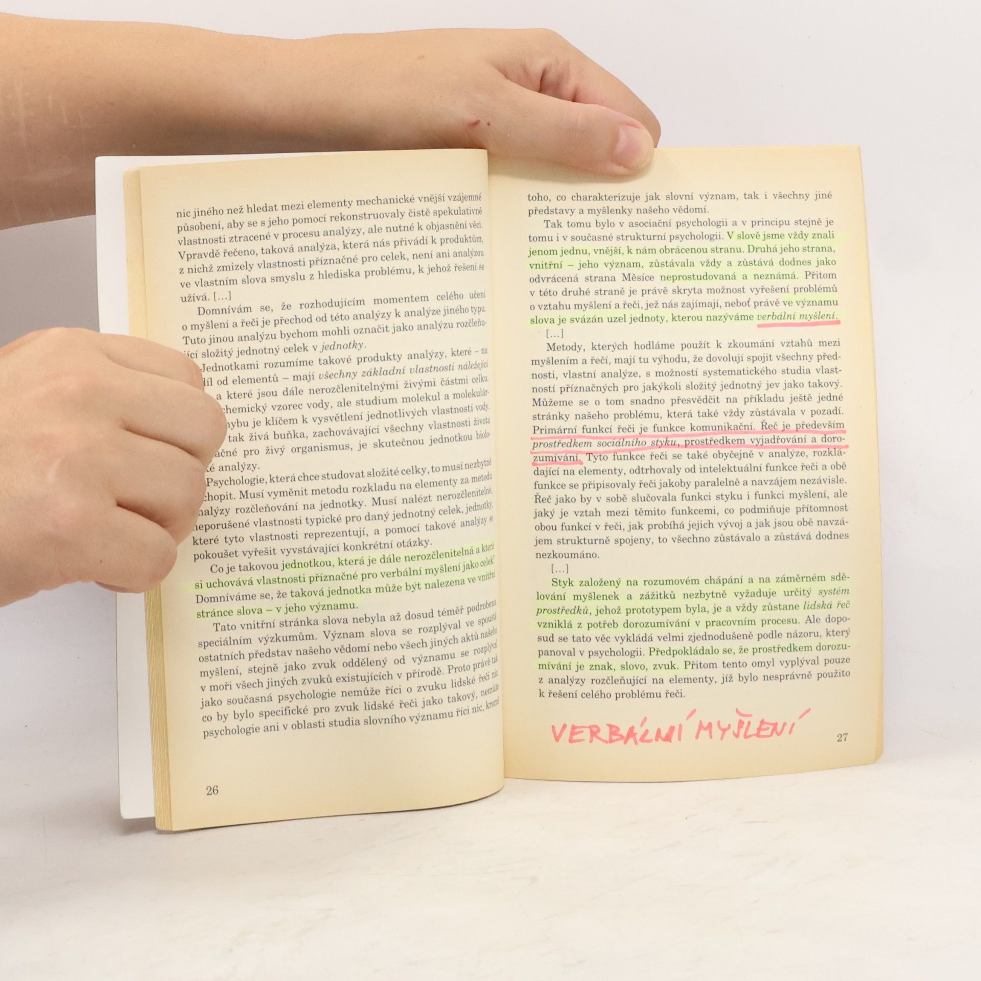Lev Vygotskij Psychologie myšlení a řeči