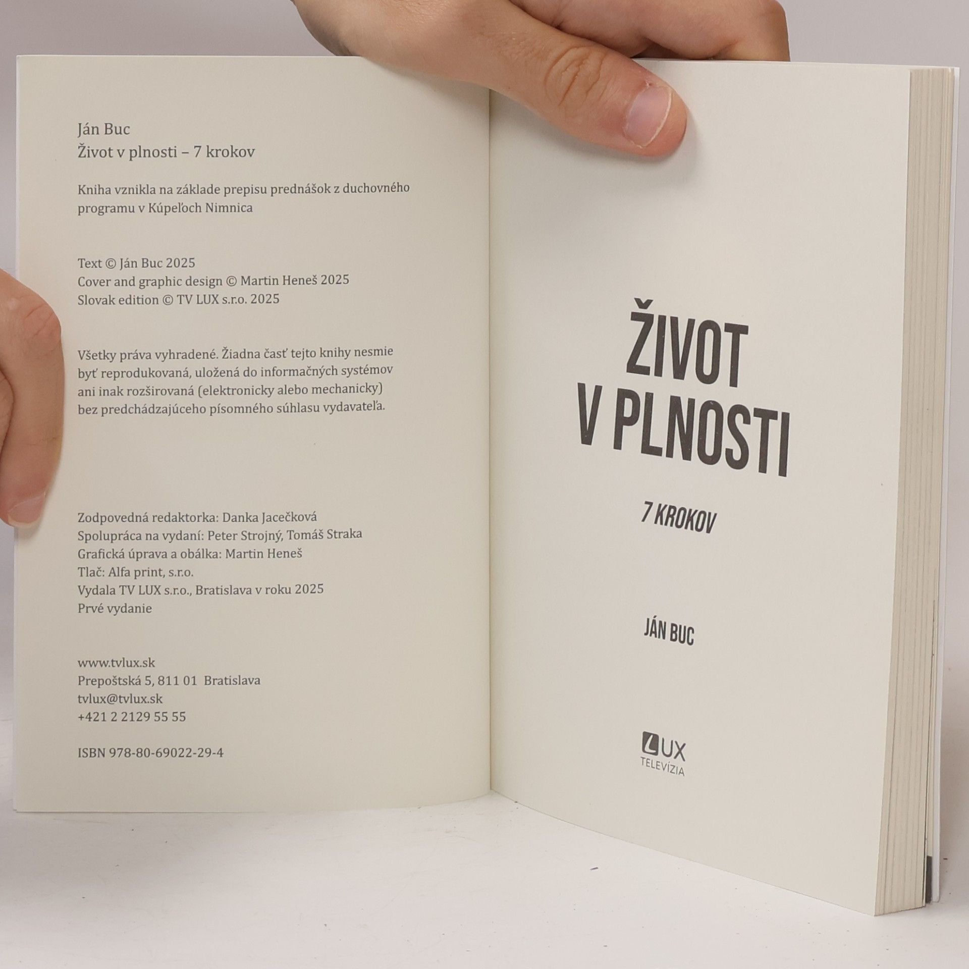 Ján Buc Život v plnosti: 7 krokov