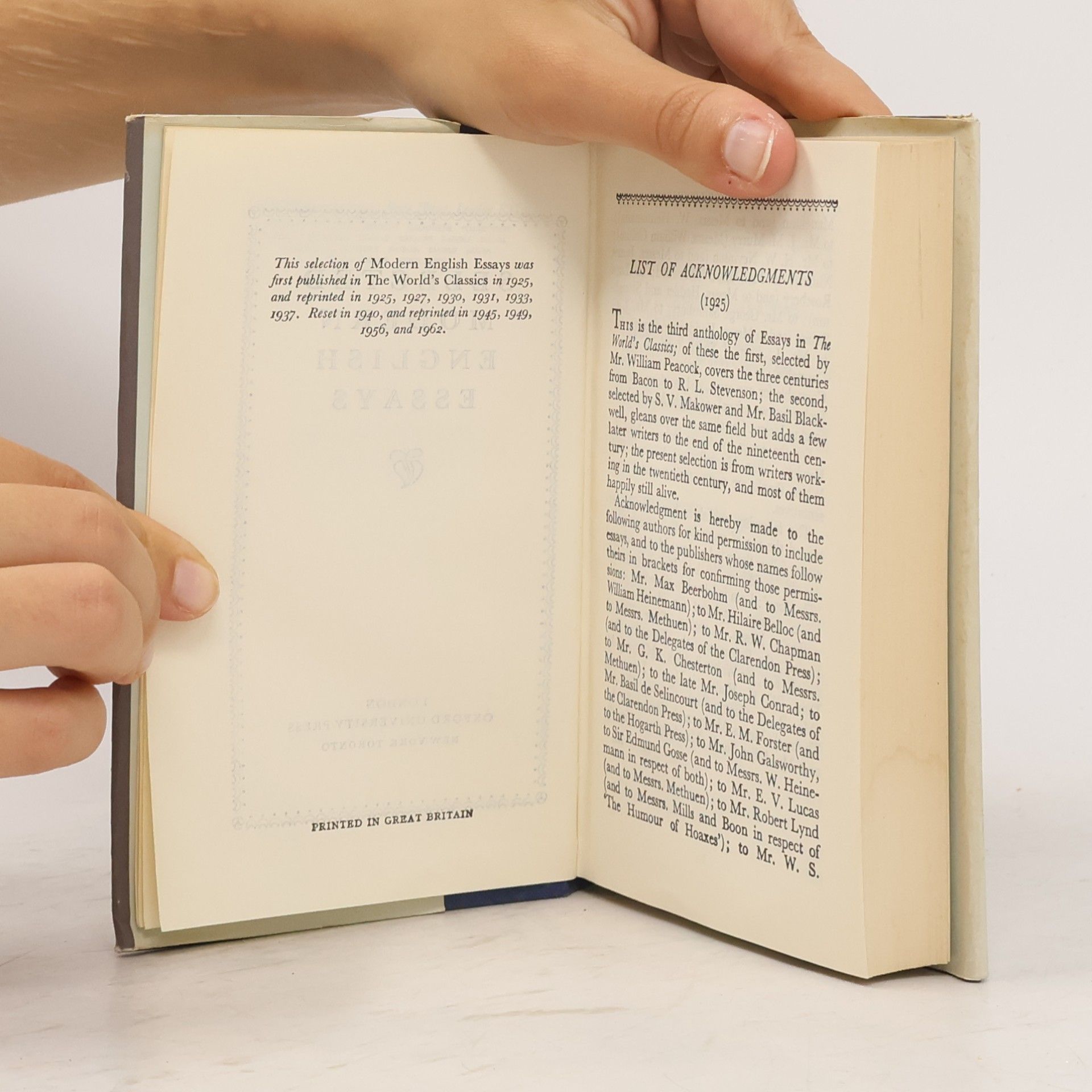Autores varios Selected Modern English Essays