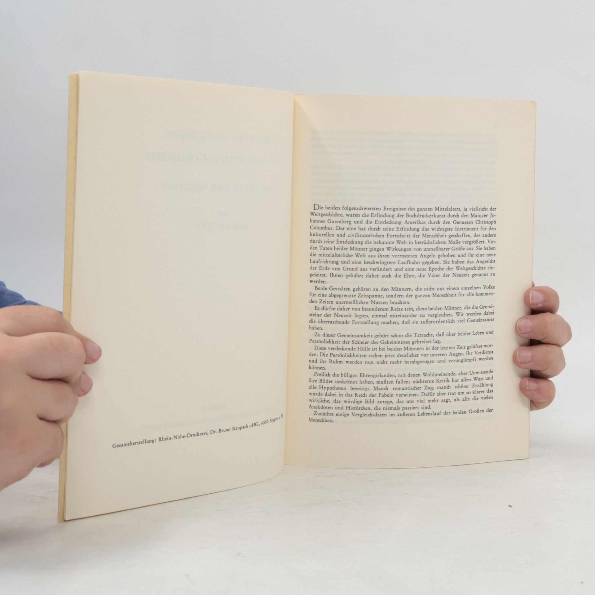Aloys Ruppel Johannes Gutenberg und Christoph Columbus. Die Väter der Neuzeit