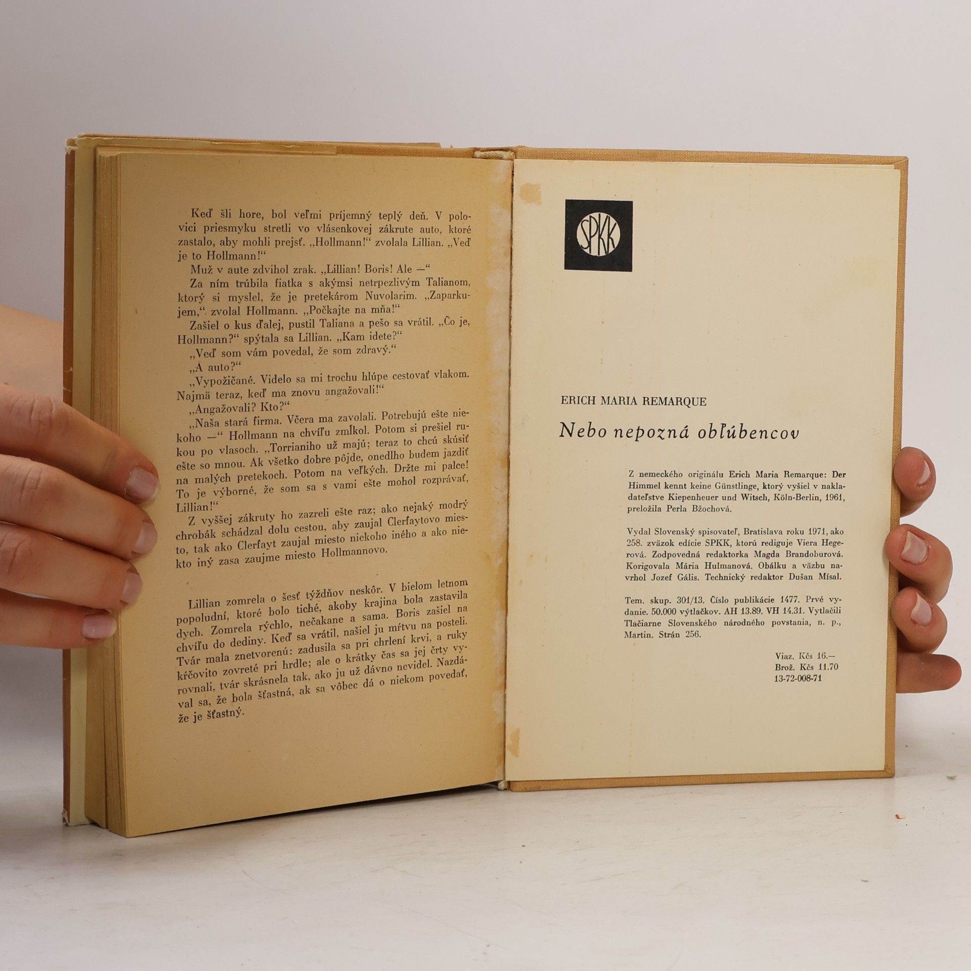 Erich Maria Remarque Nebo nepozná obľúbencov