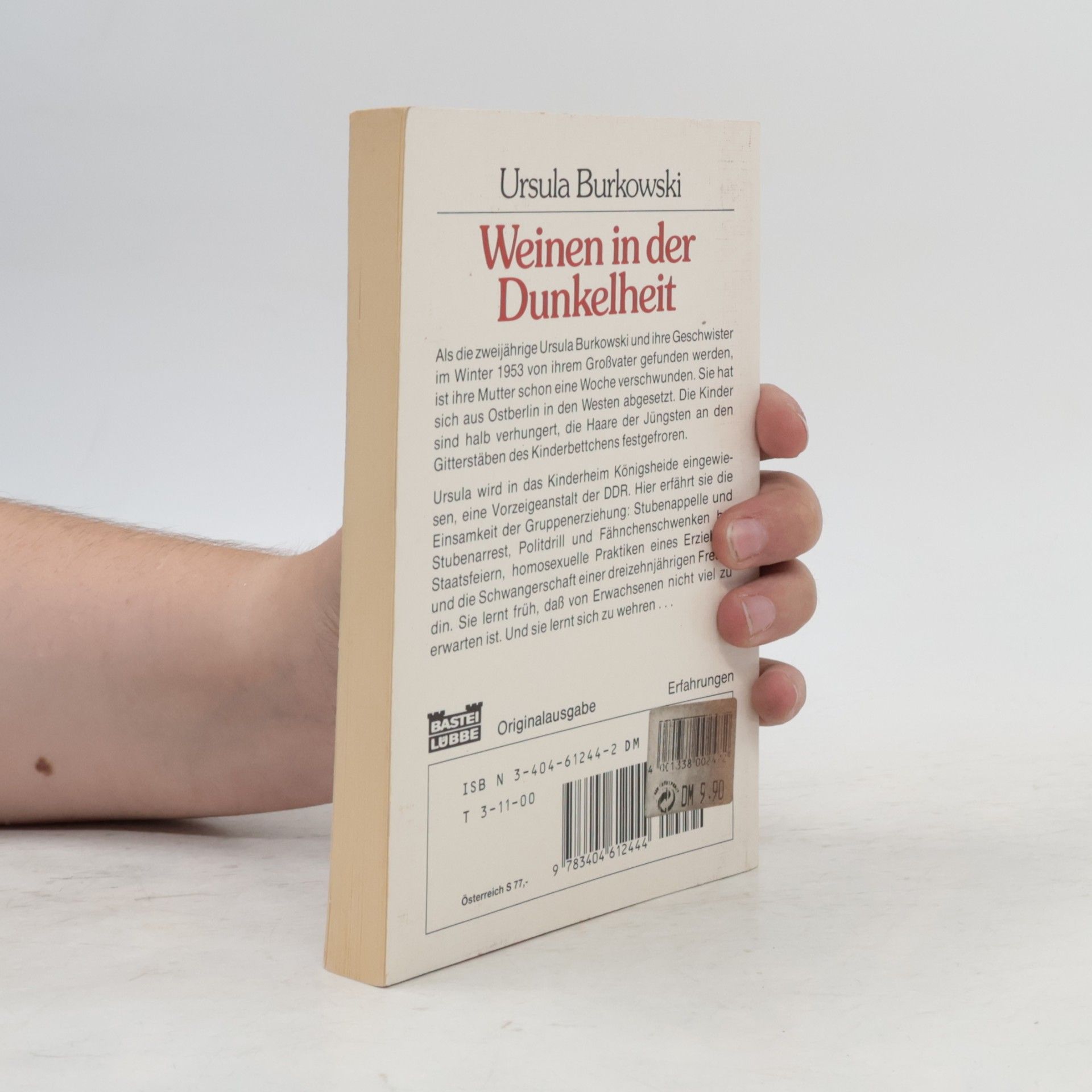 Ursula Burkowski Weinen in der Dunkelheit