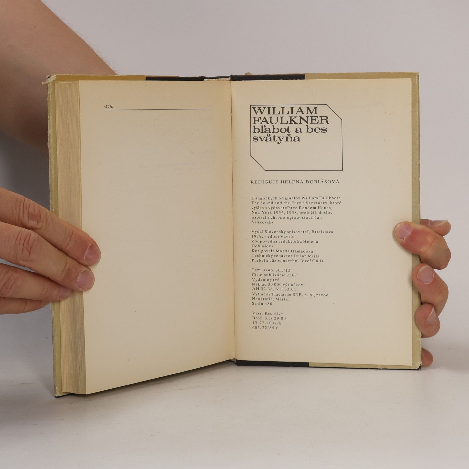 William Faulkner Bľabot a bes; Svätyňa