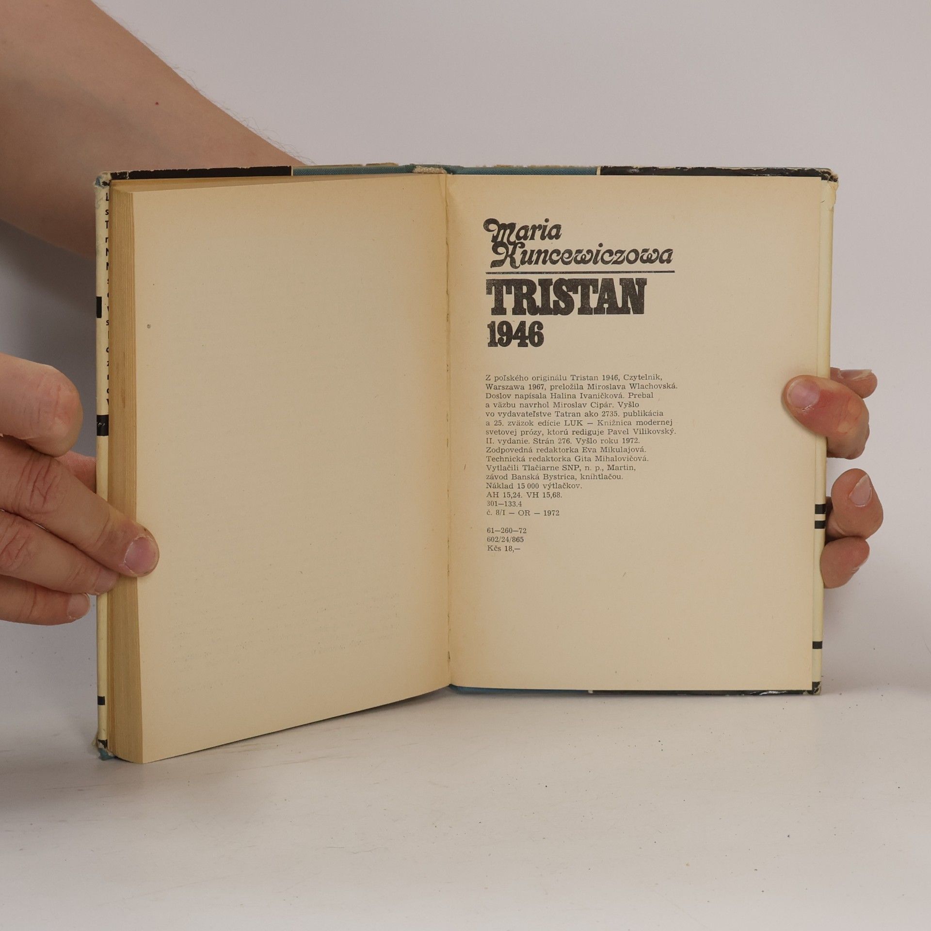 Maria Kuncewiczowa Tristan 1946