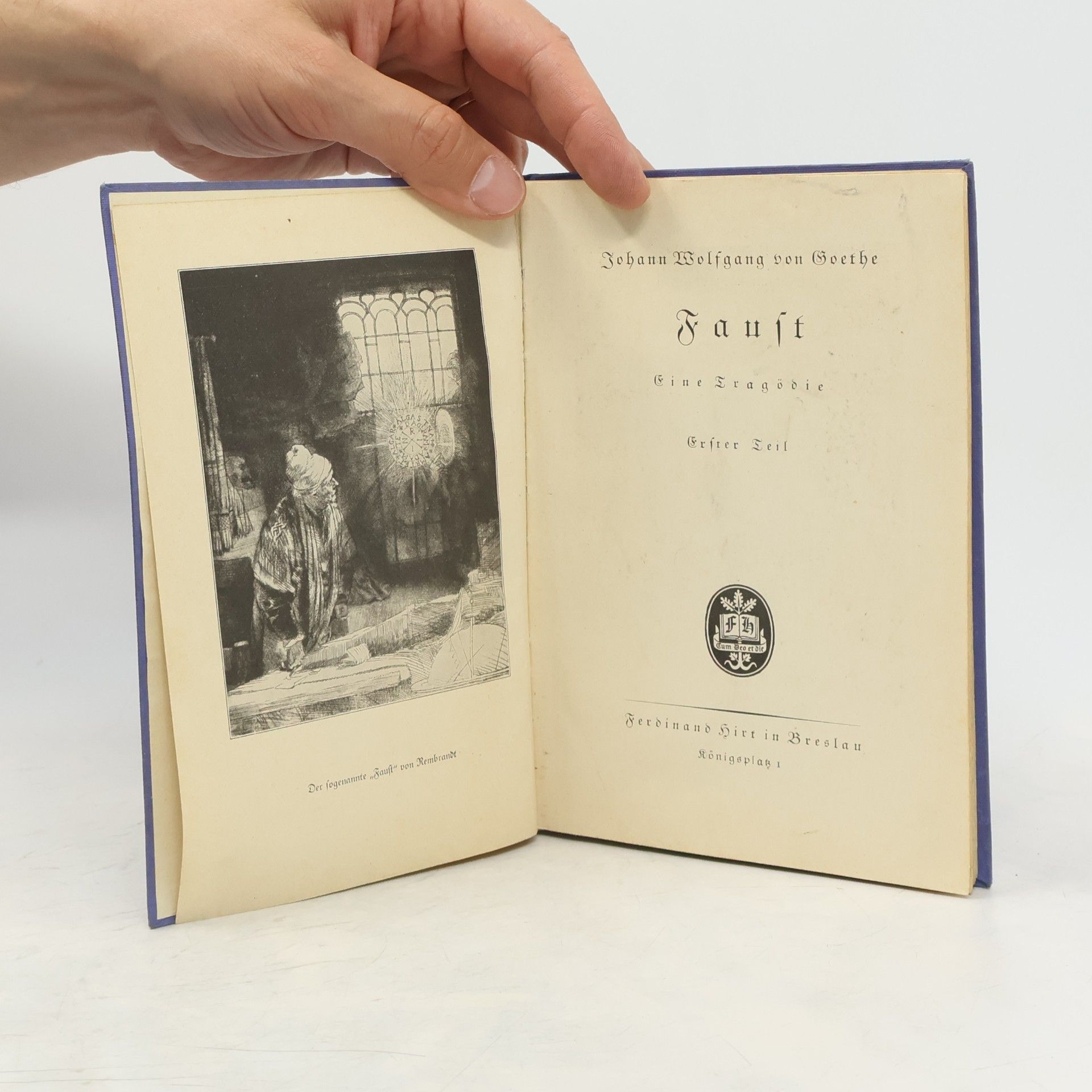 Johann Wolfgang von Goethe Faust 1
