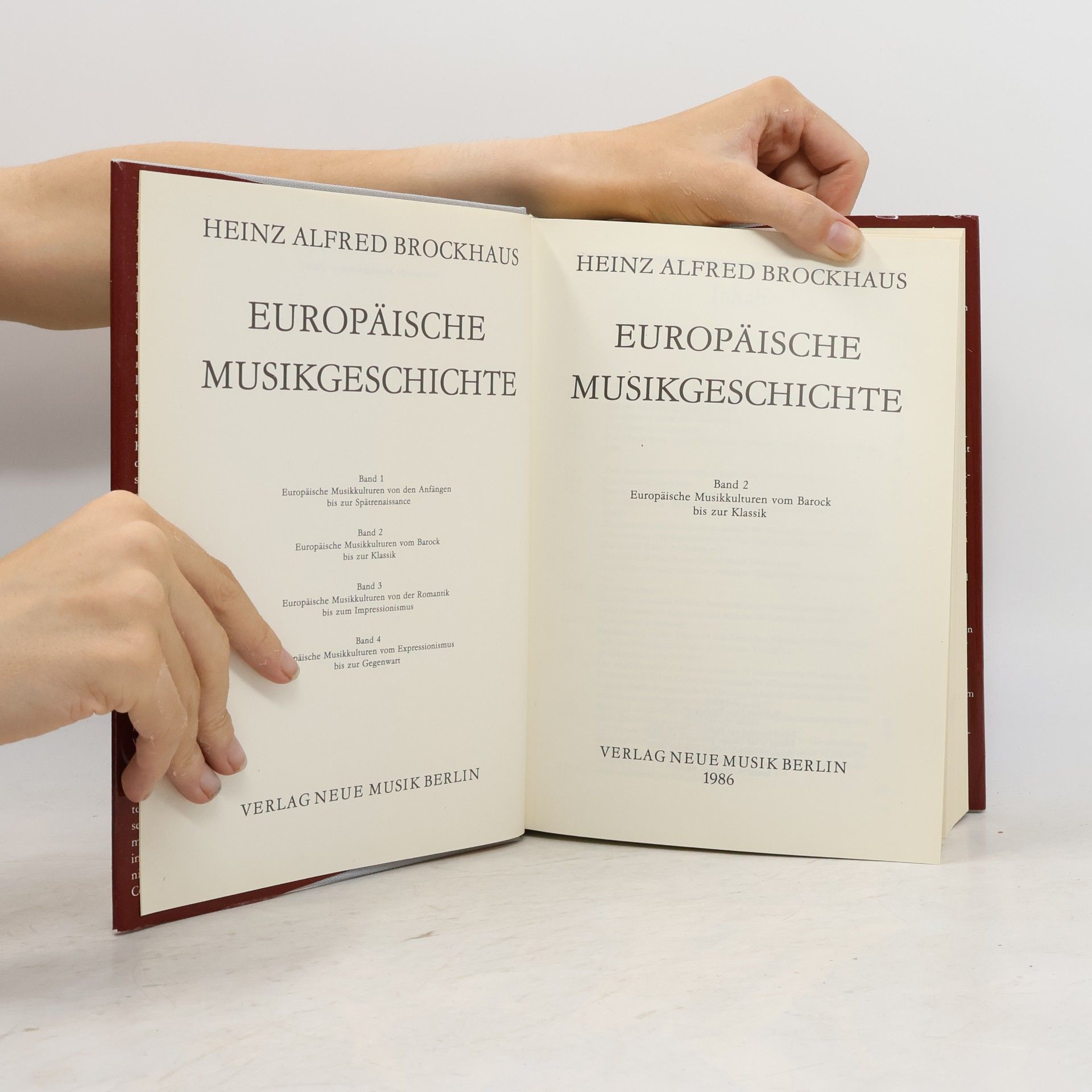 Heinz Alfred Brockhaus Europäische Musikgeschichte 2
