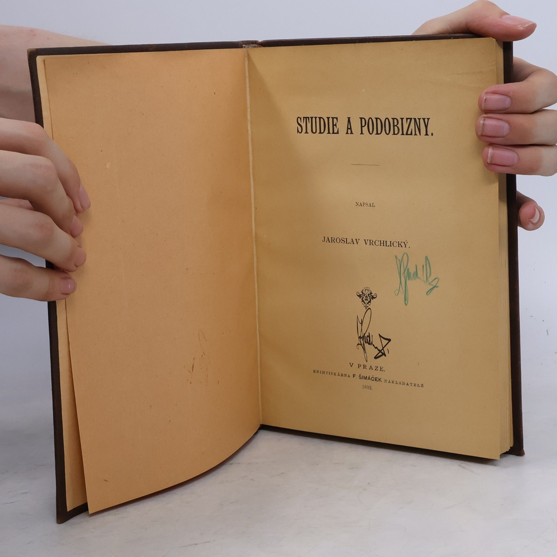 Jaroslav Vrchlický Studie a podobizny