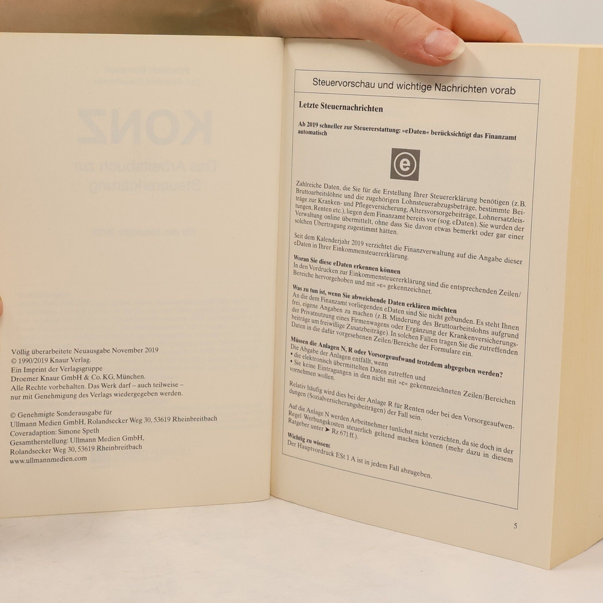 Franz Konz Das Arbeitsbuch zur Steuererklärung
