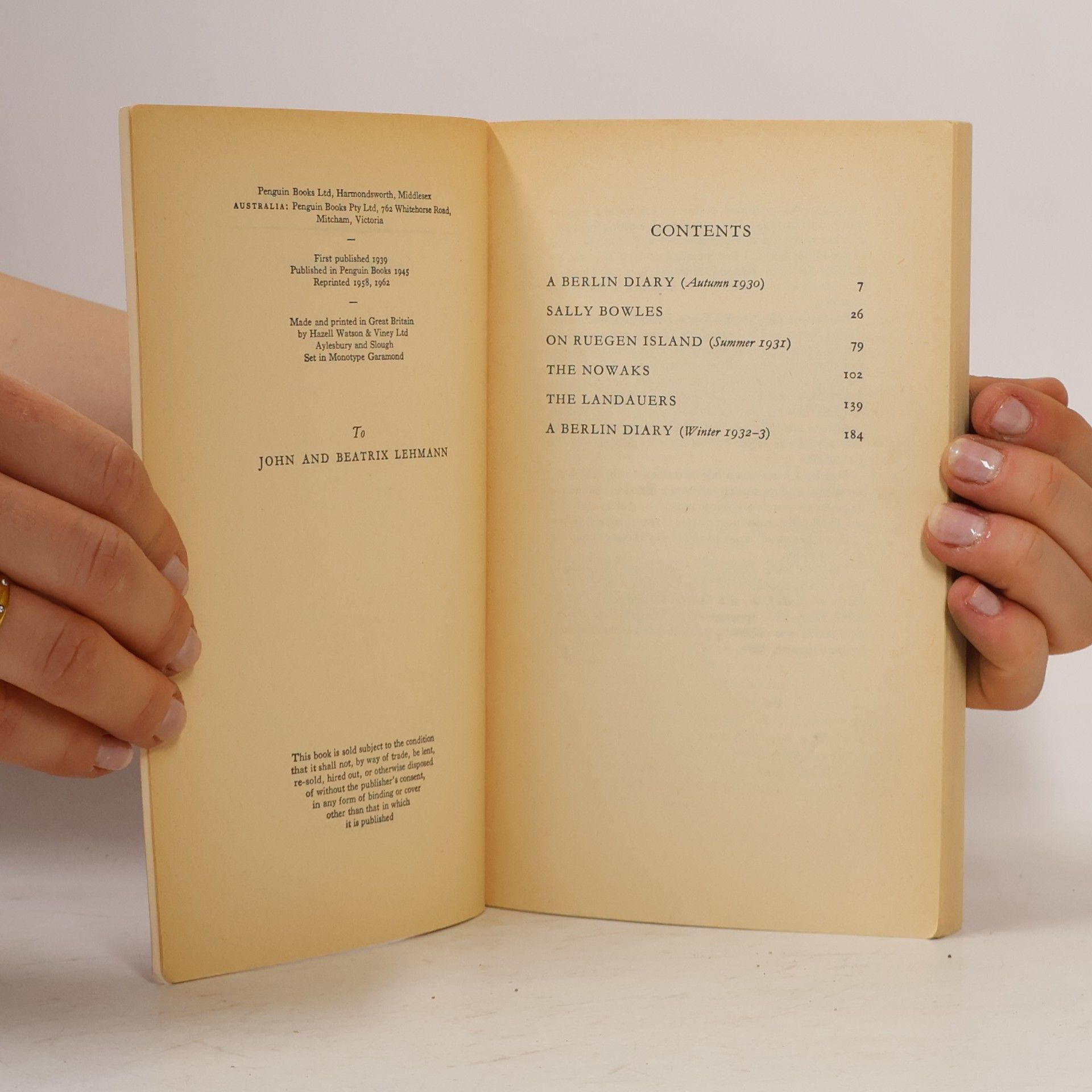 Christopher Isherwood Goodbye to Berlin
