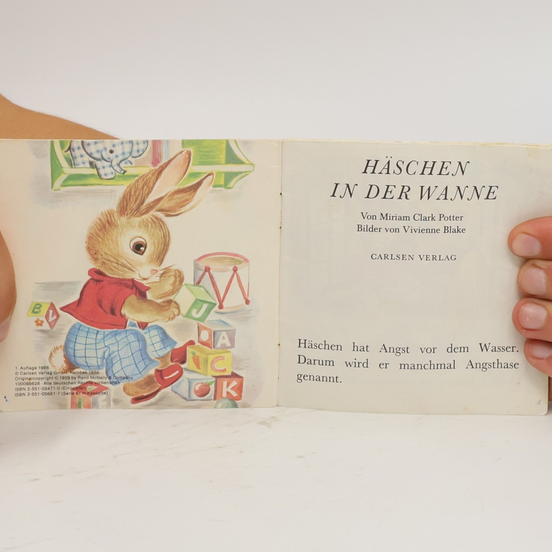 Miriam Clark Potter Häschen in der Wanne 471