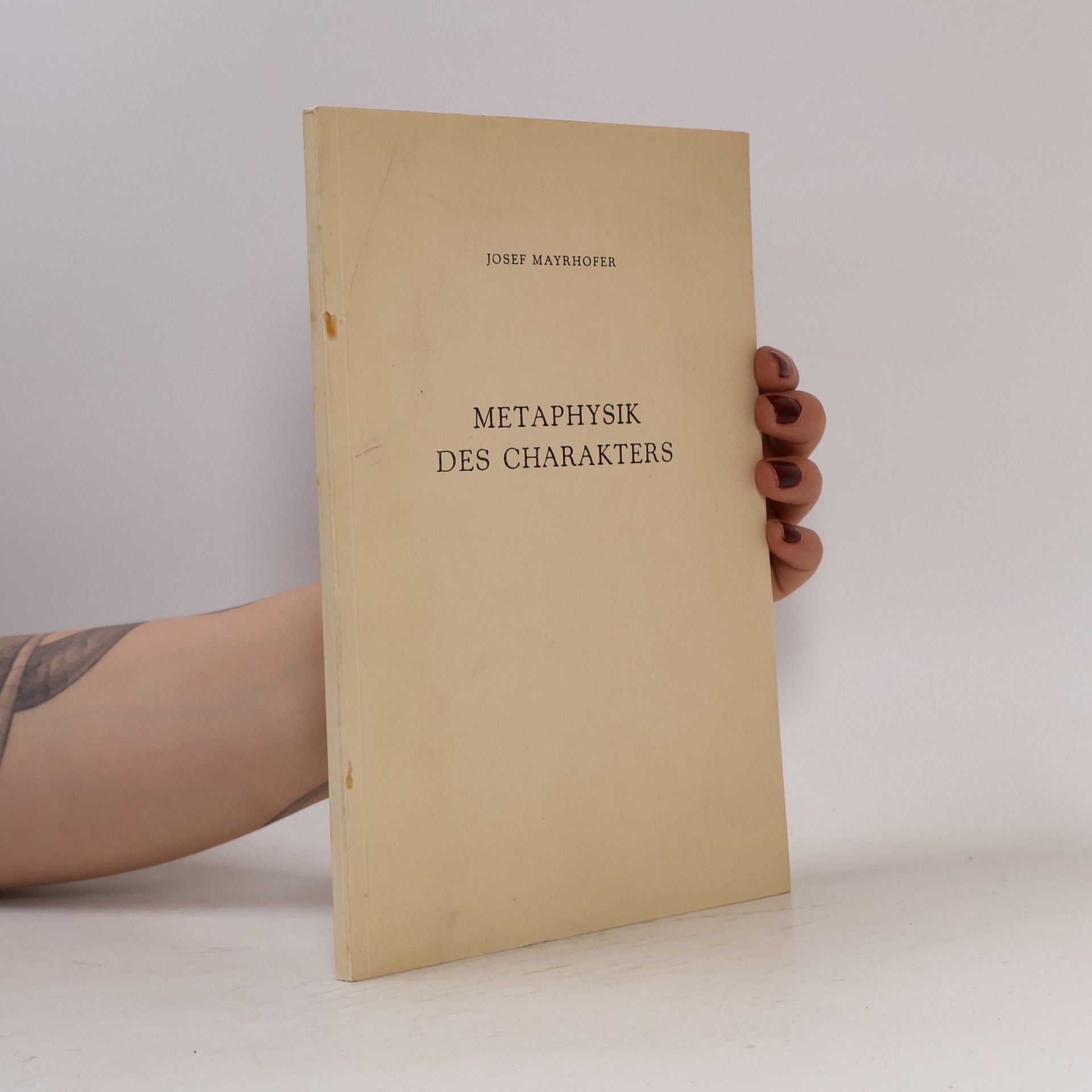 Metaphysik des Characters