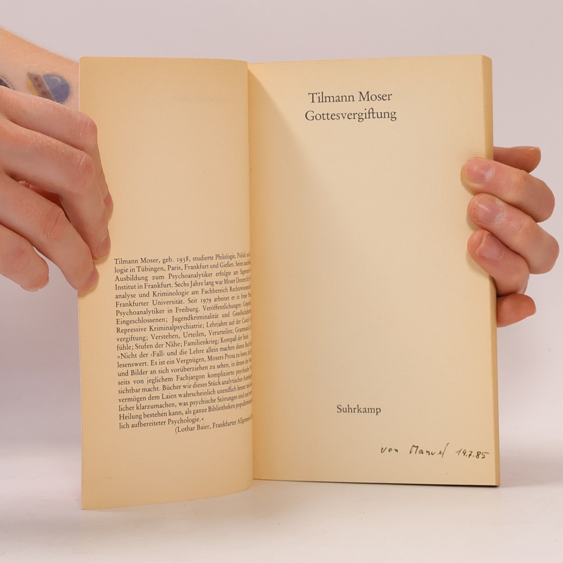 Tilmann Moser Gottesvergiftung