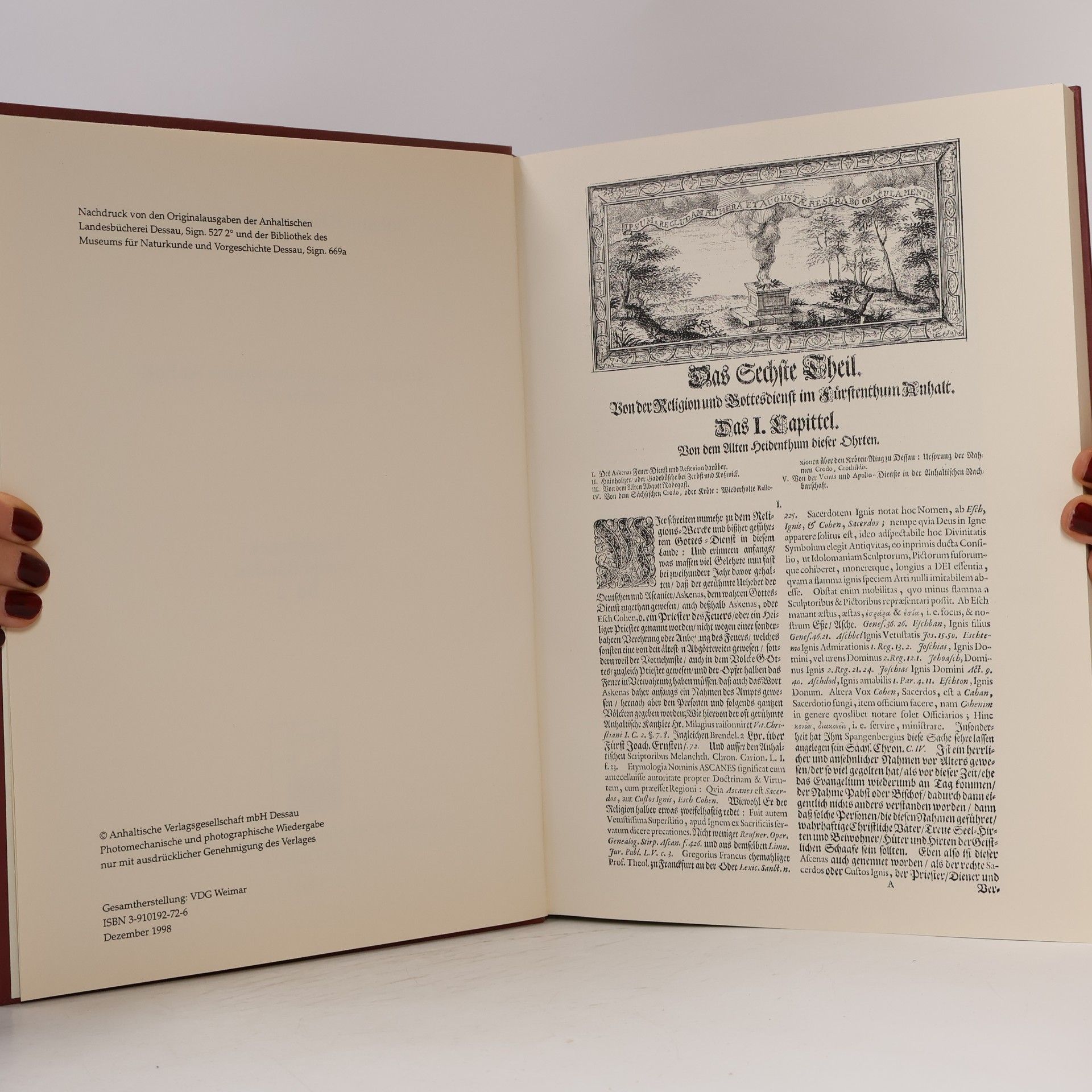Johann Christoph Beckmann Historie des Fürstenthums Anhalt