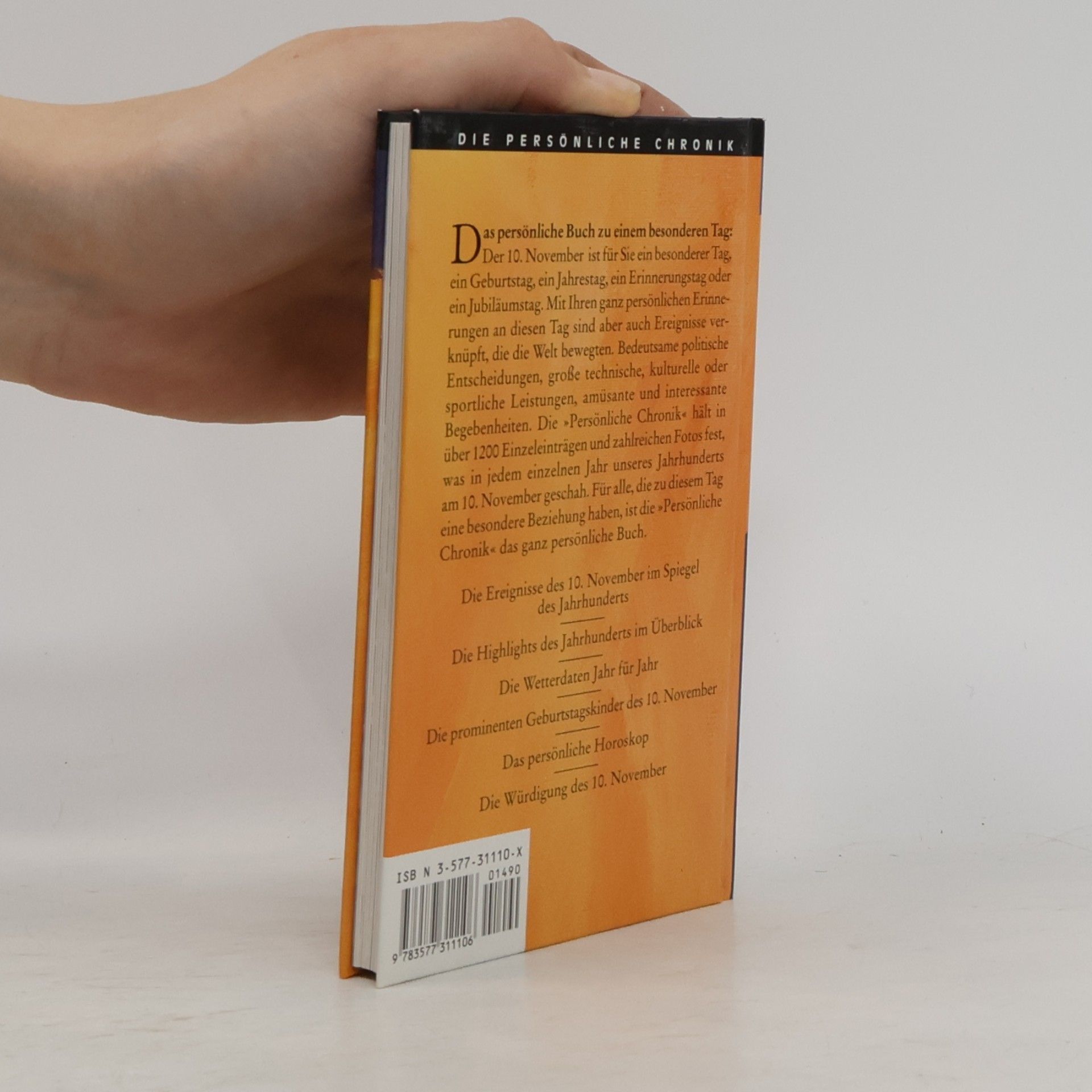 Die Persönliche Chronik, in 366 Bdn., 10. November
